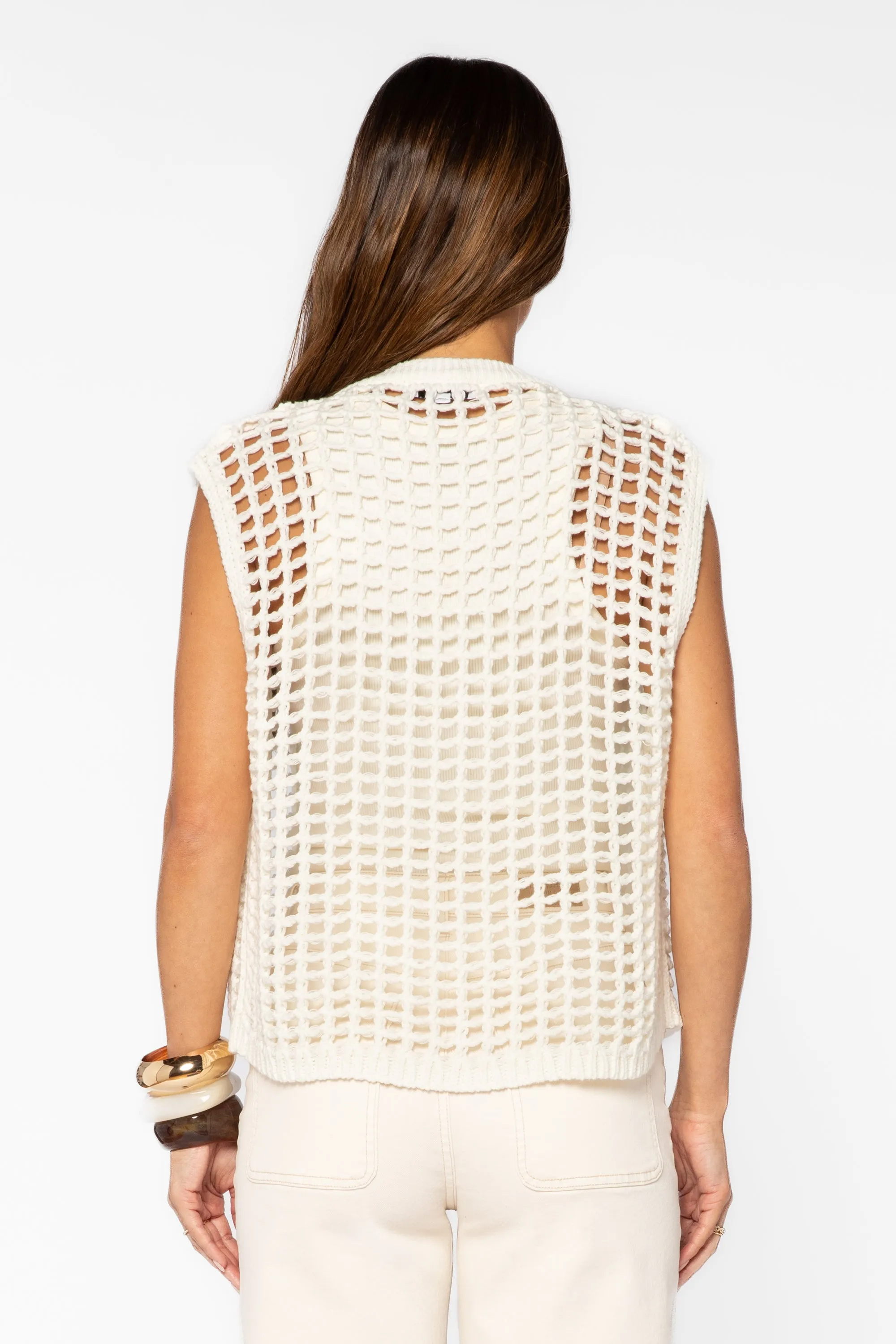 Wren Optic White Vest sold by Velvet Heart product image thumbnail 4
