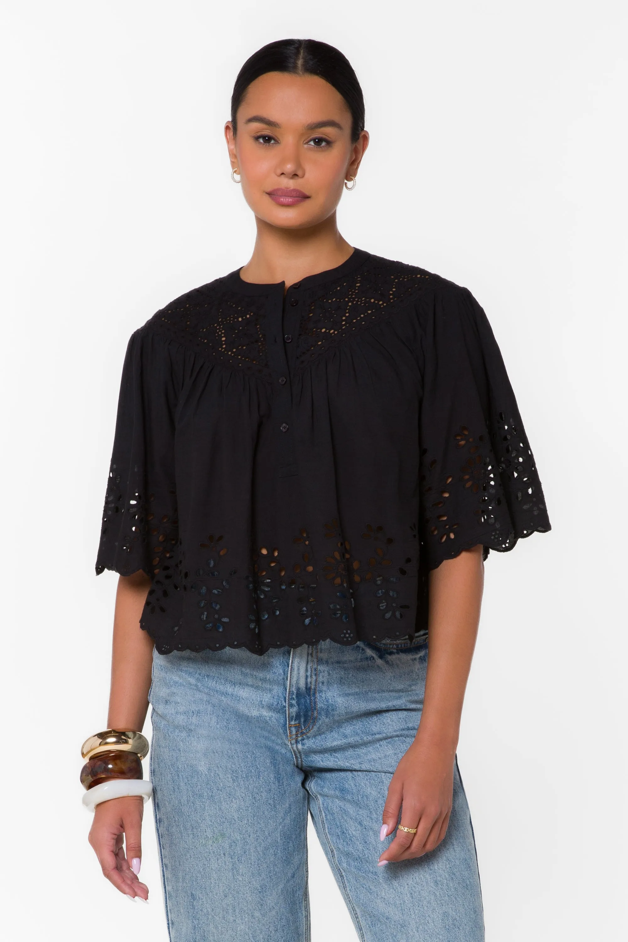 Annika Black Top sold by Velvet Heart product image thumbnail 3