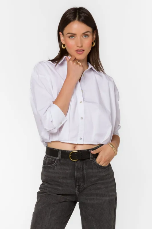 Poppy Optic White Top sold by Velvet Heart