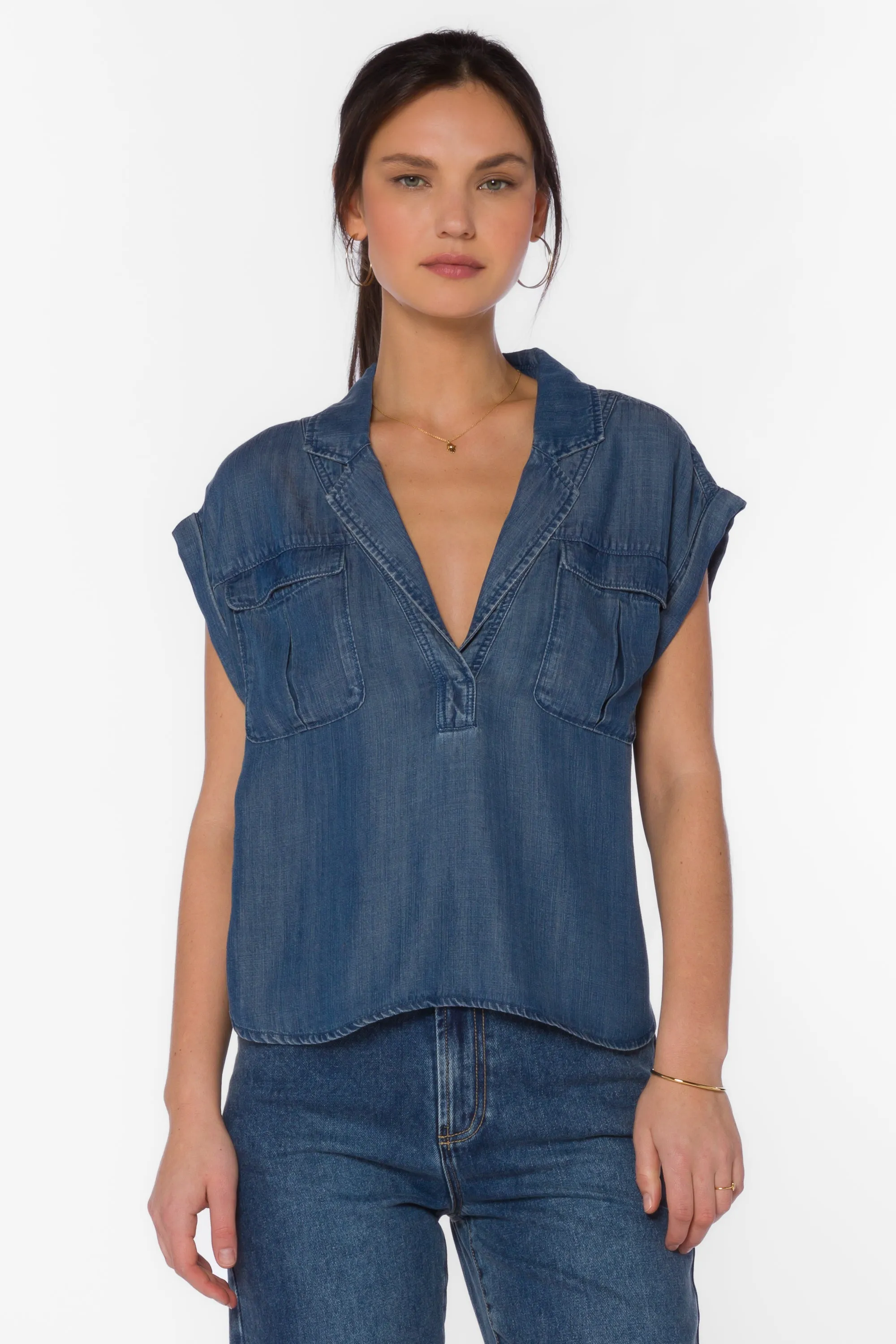 Gavin Calva Blue Top sold by Velvet Heart product image thumbnail 3