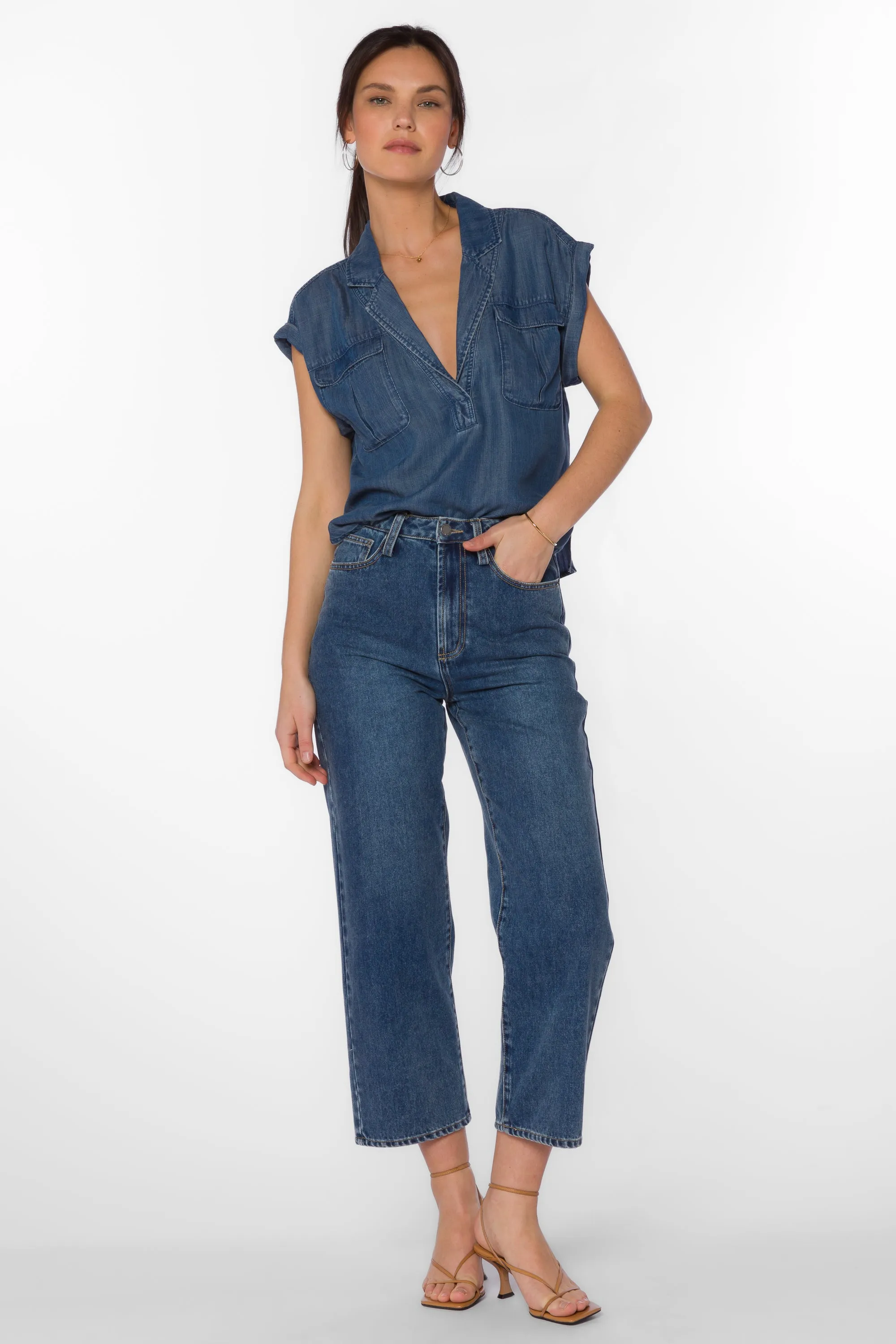 Gavin Calva Blue Top sold by Velvet Heart product image thumbnail 2