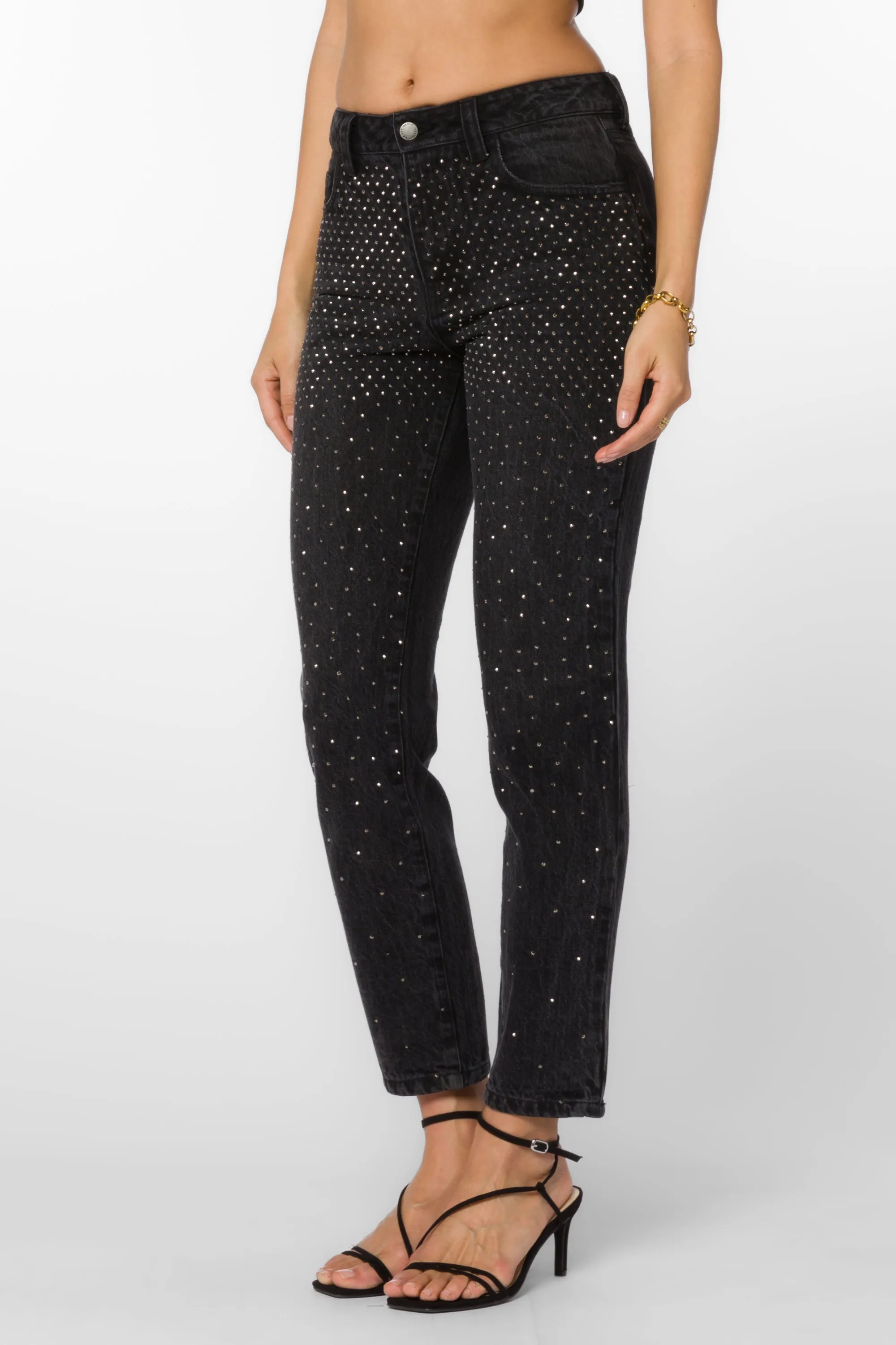 Rocker Black Denim Jeans sold by Velvet Heart product image thumbnail 3