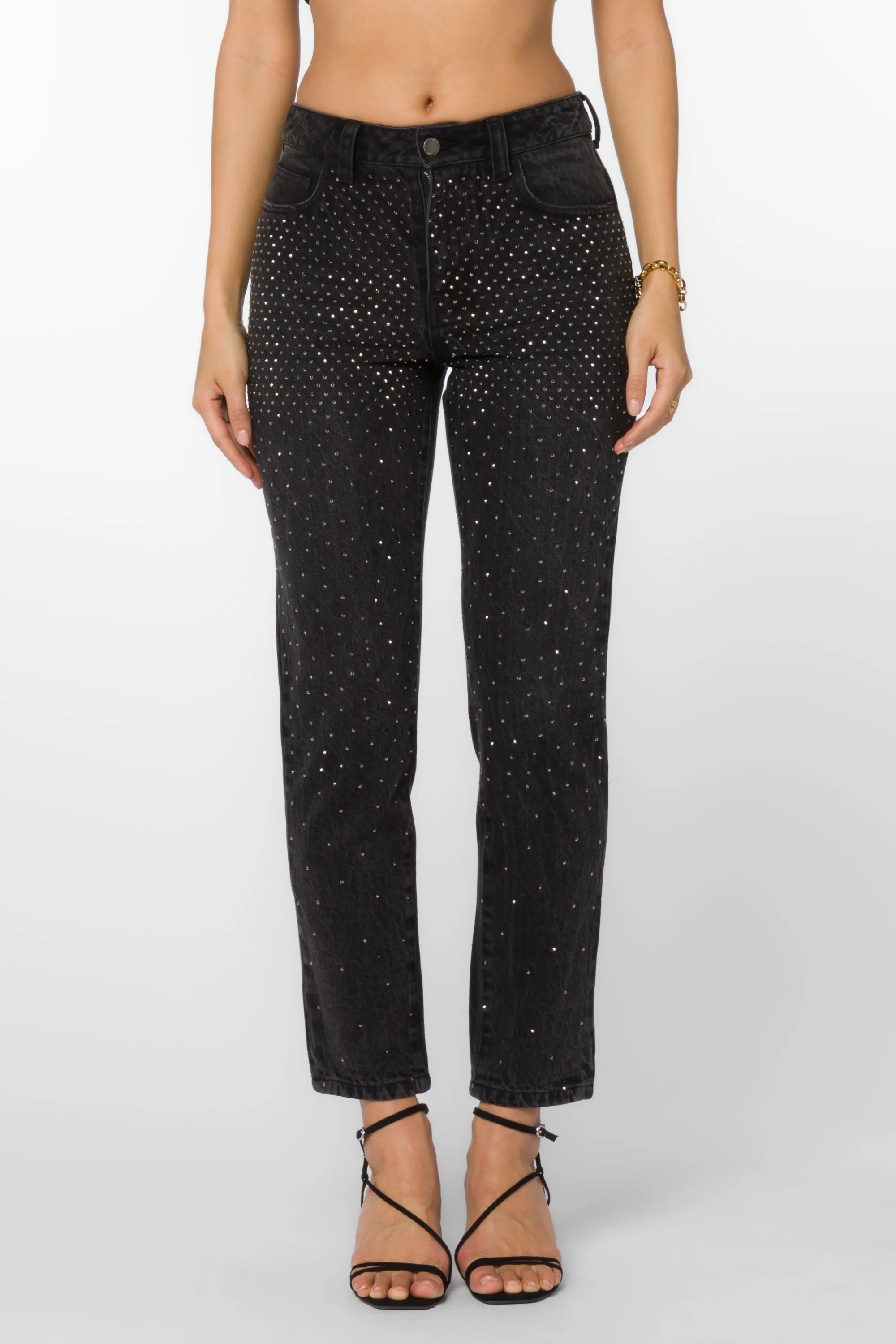 Rocker Black Denim Jeans sold by Velvet Heart product image thumbnail 2