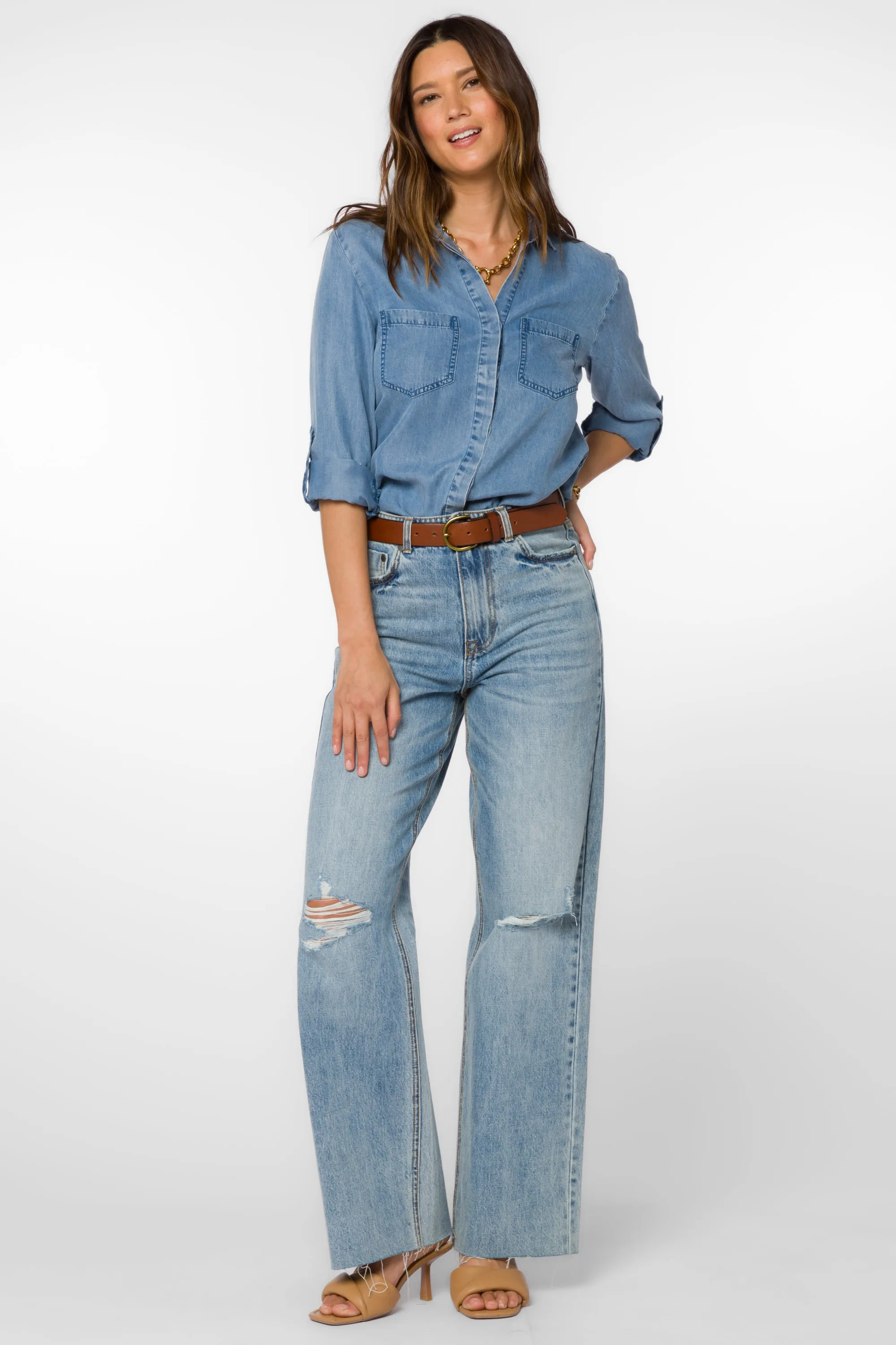 Riley Sky Blue Shirt sold by Velvet Heart product image thumbnail 2