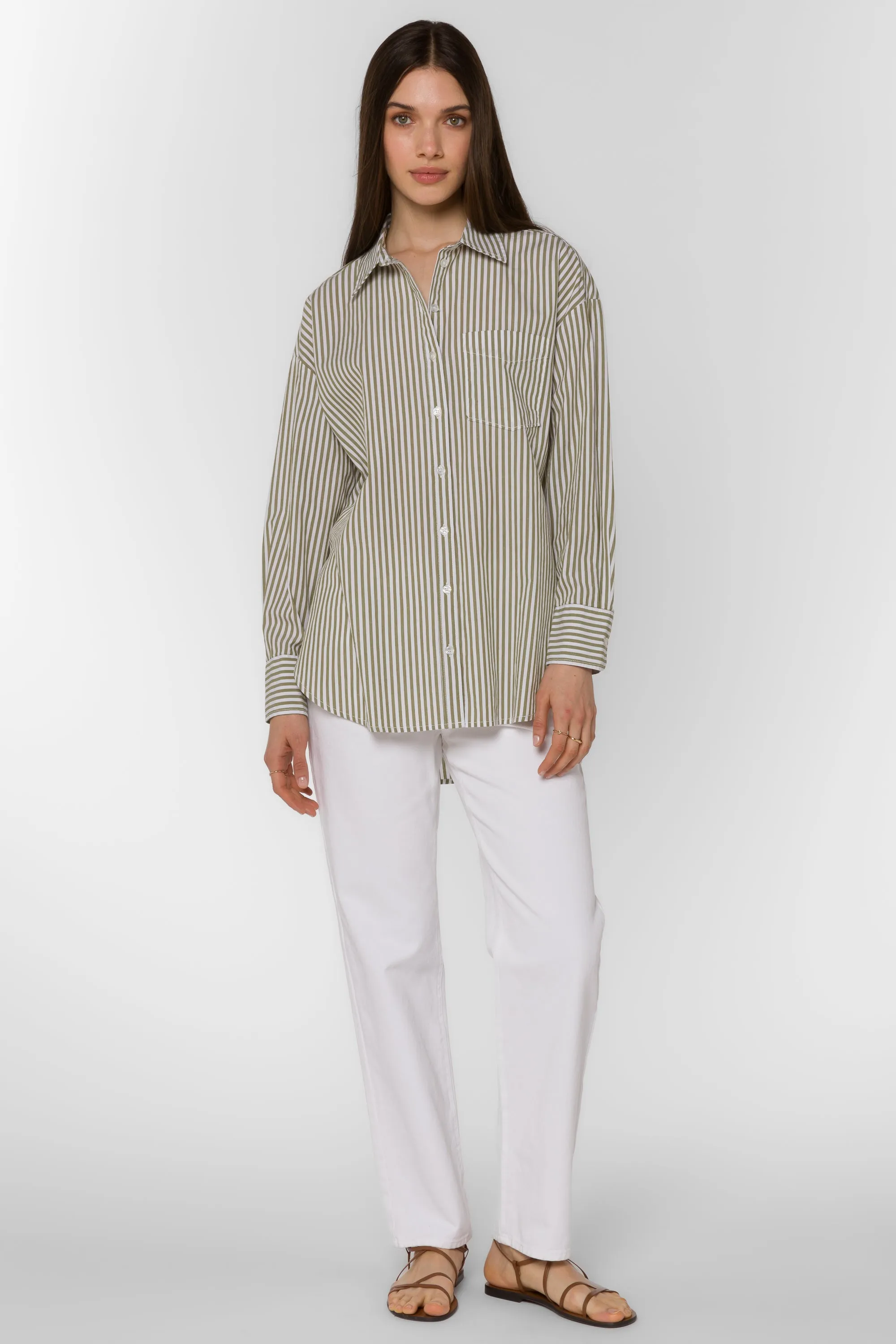 Waylor Kiwi Stripe Shirt sold by Velvet Heart product image thumbnail 3