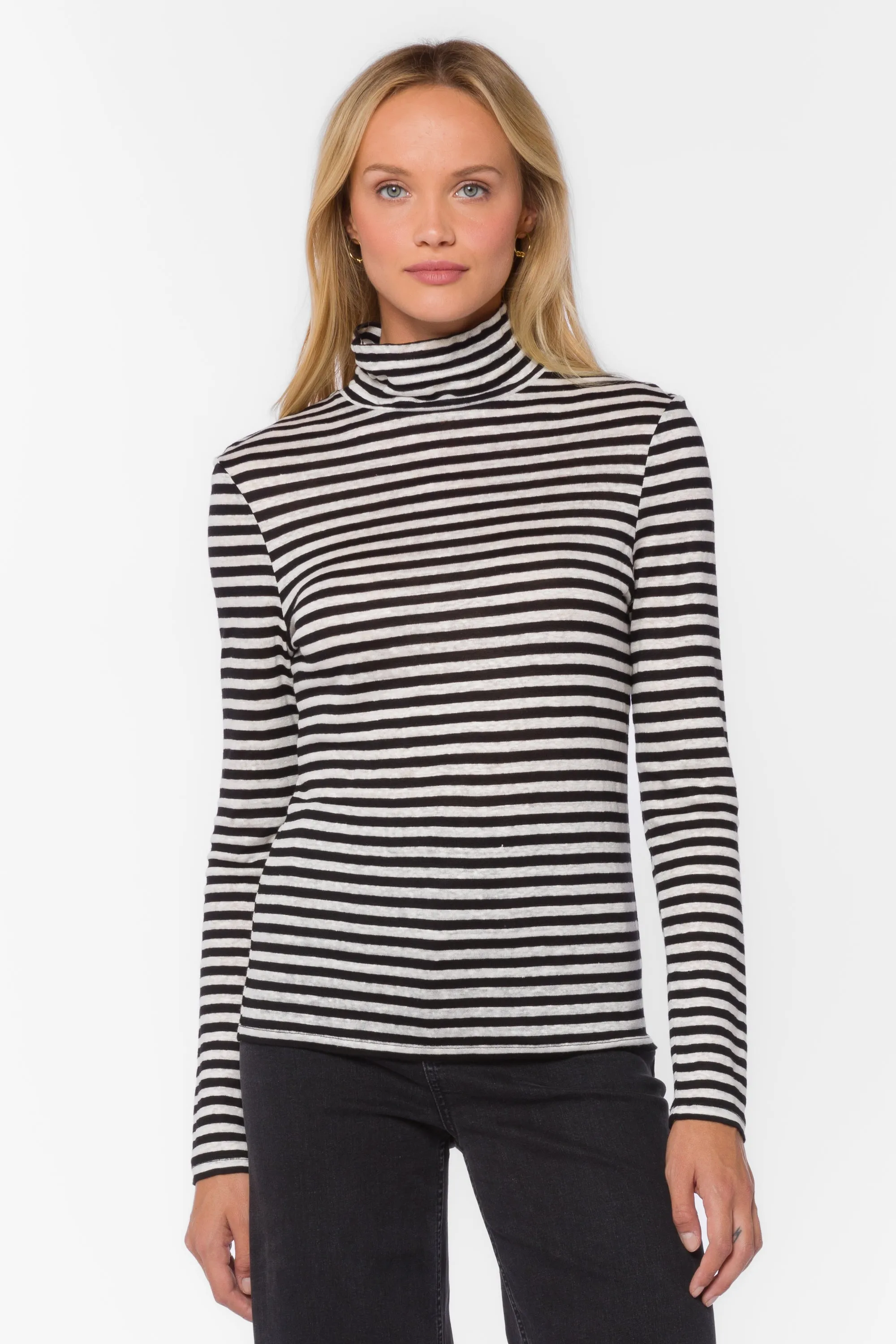 Devone Black White Stripe Top sold by Velvet Heart product image thumbnail 4