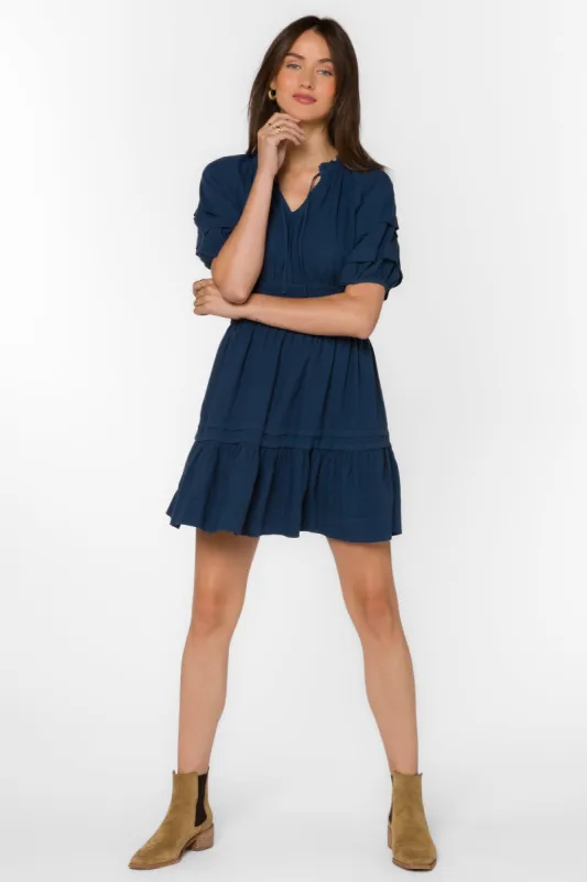 Donna French Navy Dress sold by Velvet Heart