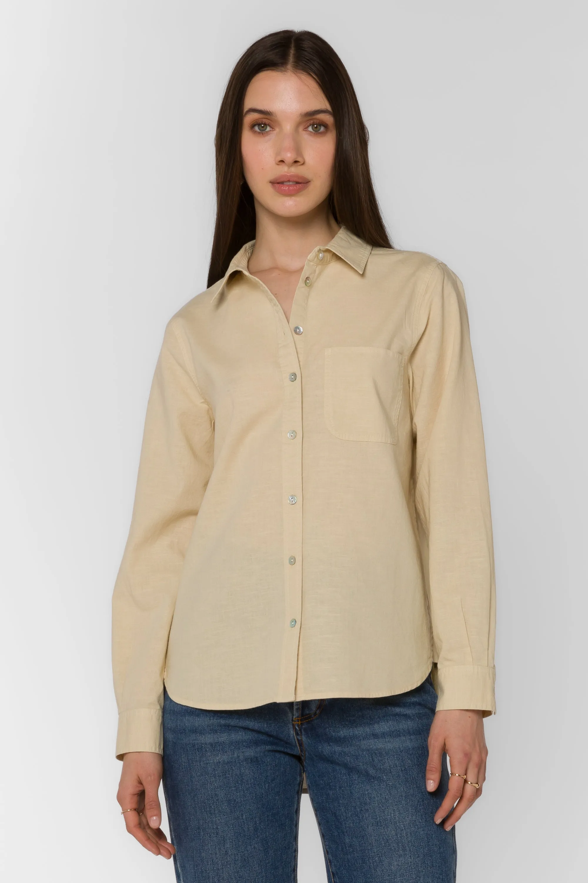 Bennett Beige Shirt sold by Velvet Heart product image thumbnail 4