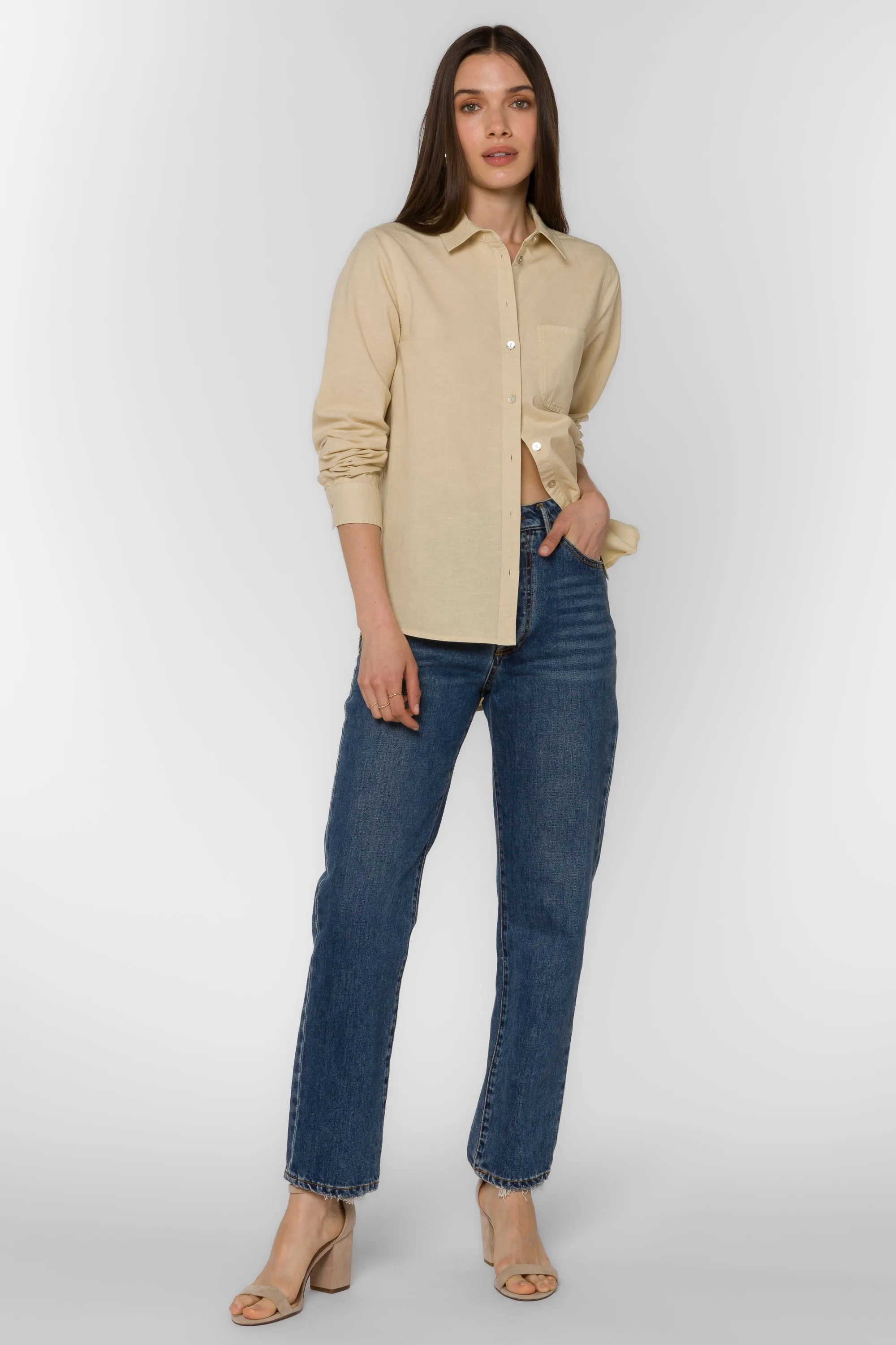 Bennett Beige Shirt sold by Velvet Heart product image thumbnail 3