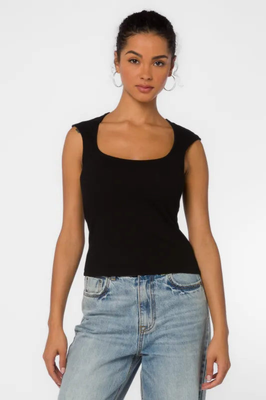 Hayes Black Top sold by Velvet Heart