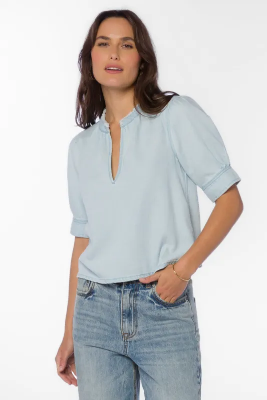 Almafi Azure Top sold by Velvet Heart