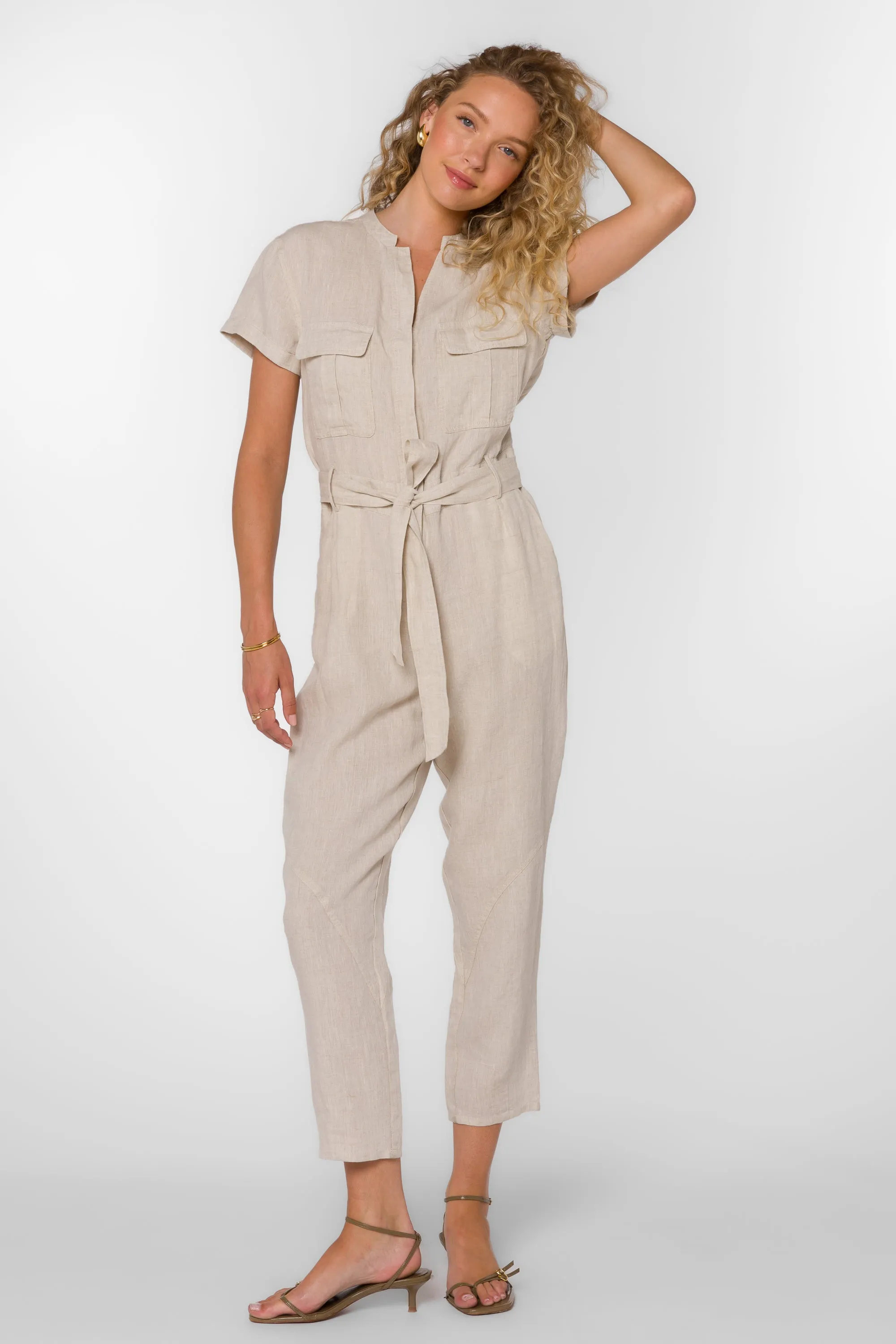 Greyson Ivory Jumpsuit sold by Velvet Heart