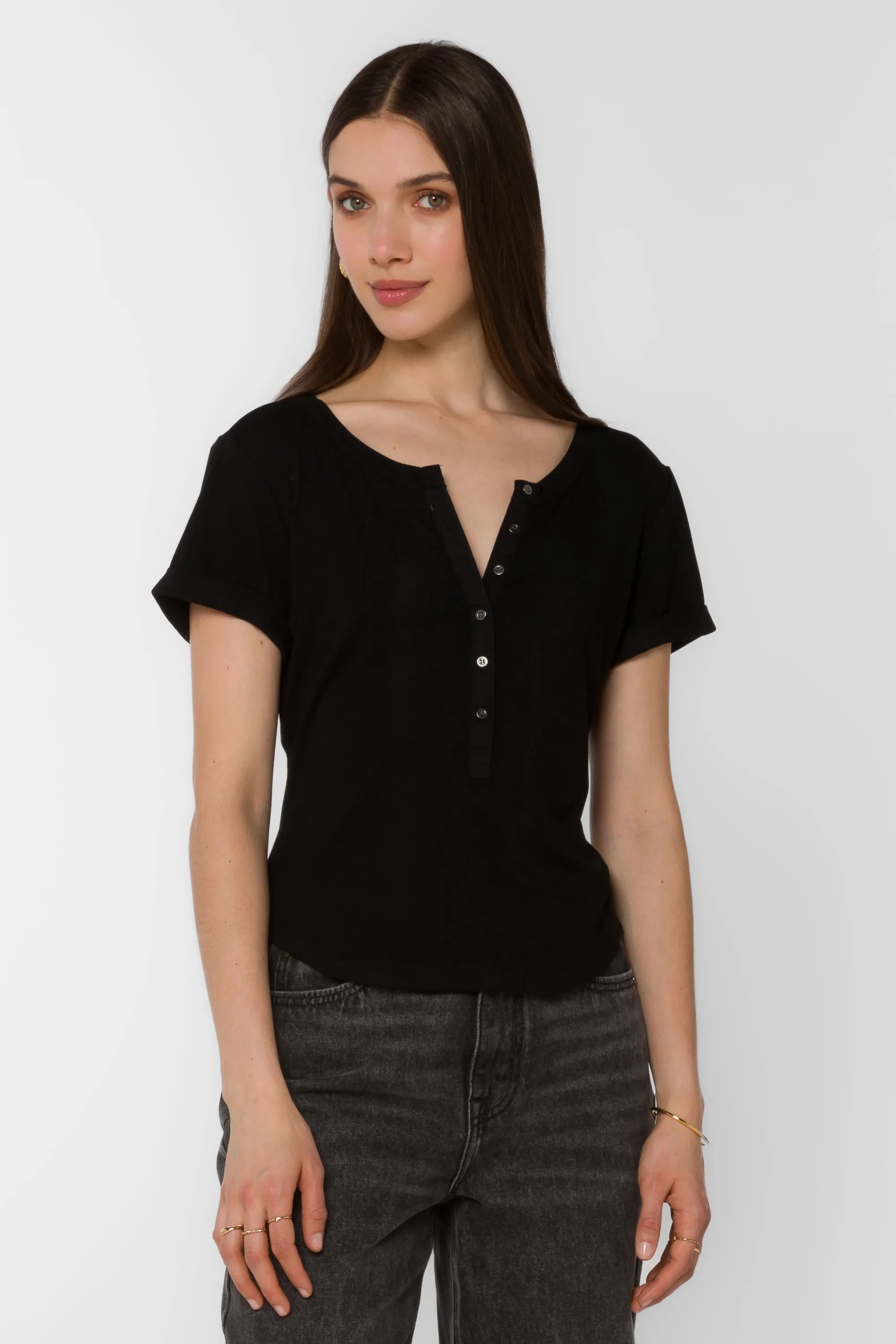 Junie Black Tee sold by Velvet Heart product image thumbnail 3