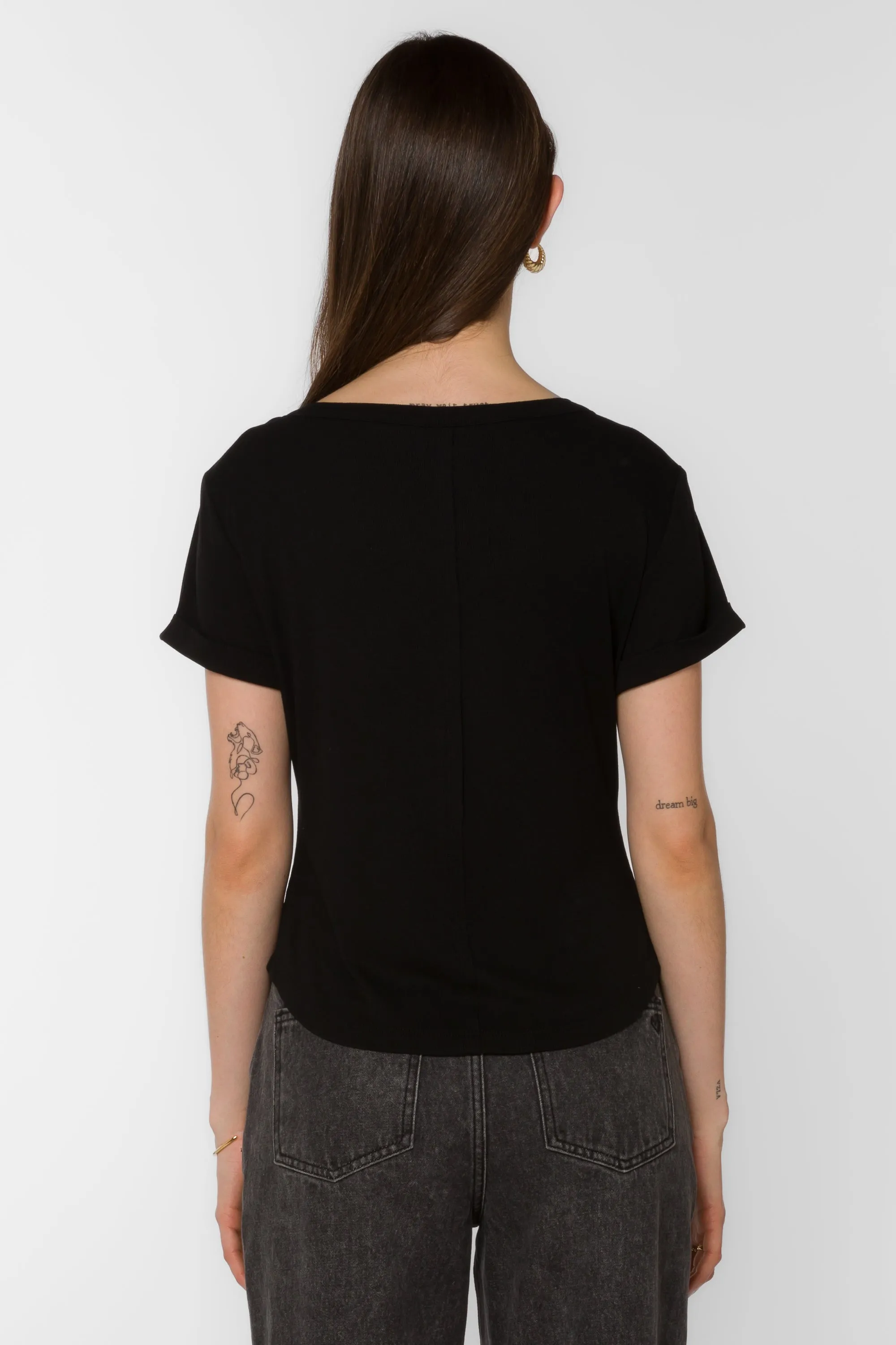 Junie Black Tee sold by Velvet Heart product image thumbnail 4
