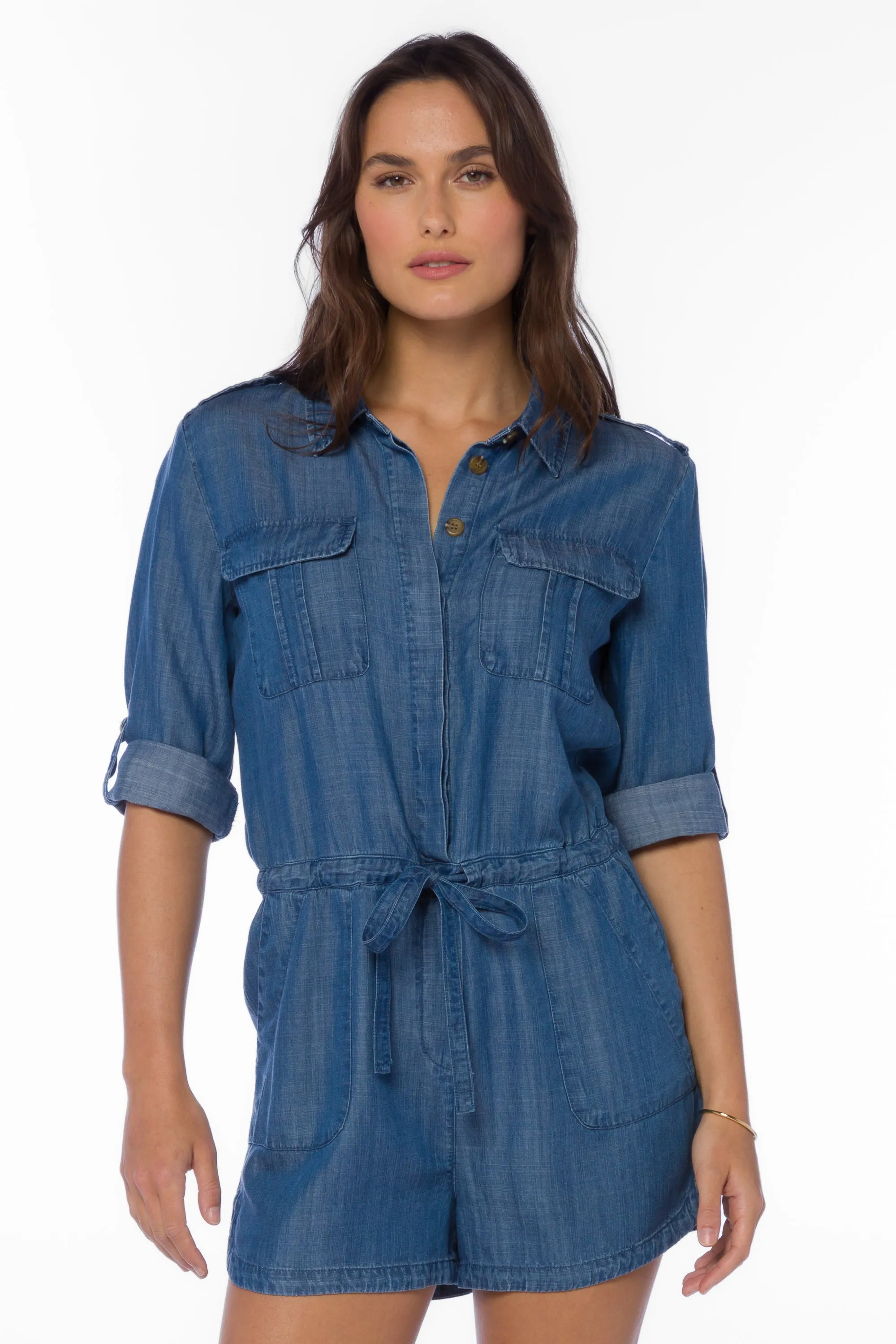 Luba Calva Blue Romper sold by Velvet Heart product image thumbnail 3
