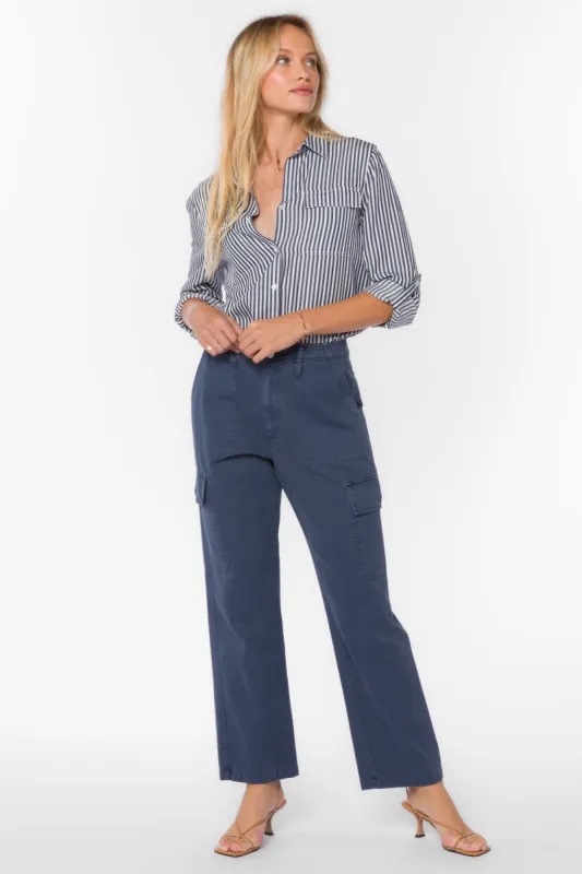 Bradley French Navy Pants sold by Velvet Heart