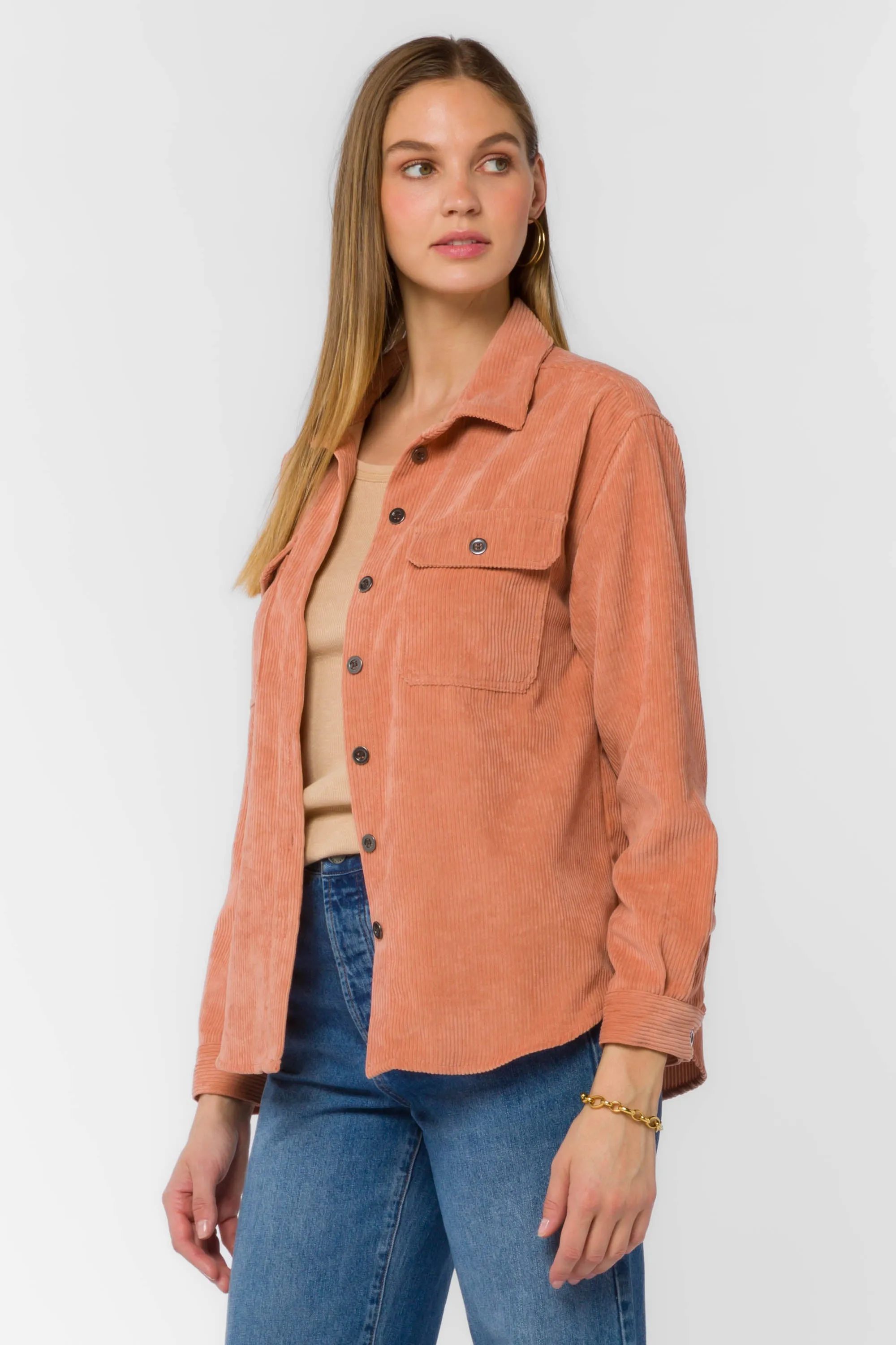 Carmele Terracotta Shacket sold by Velvet Heart product image thumbnail 3