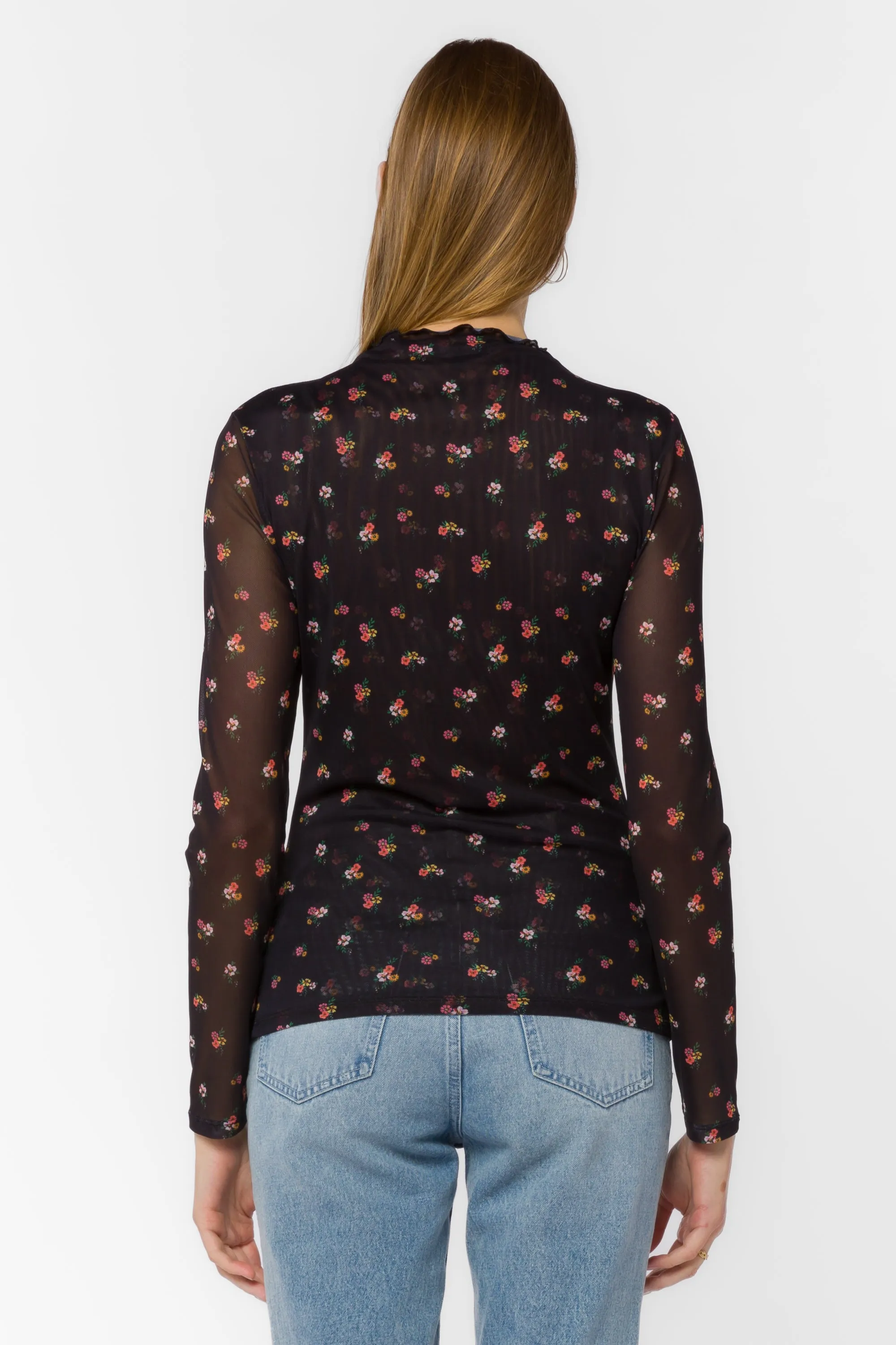 Devone Black Ditsy Floral Top sold by Velvet Heart product image thumbnail 5