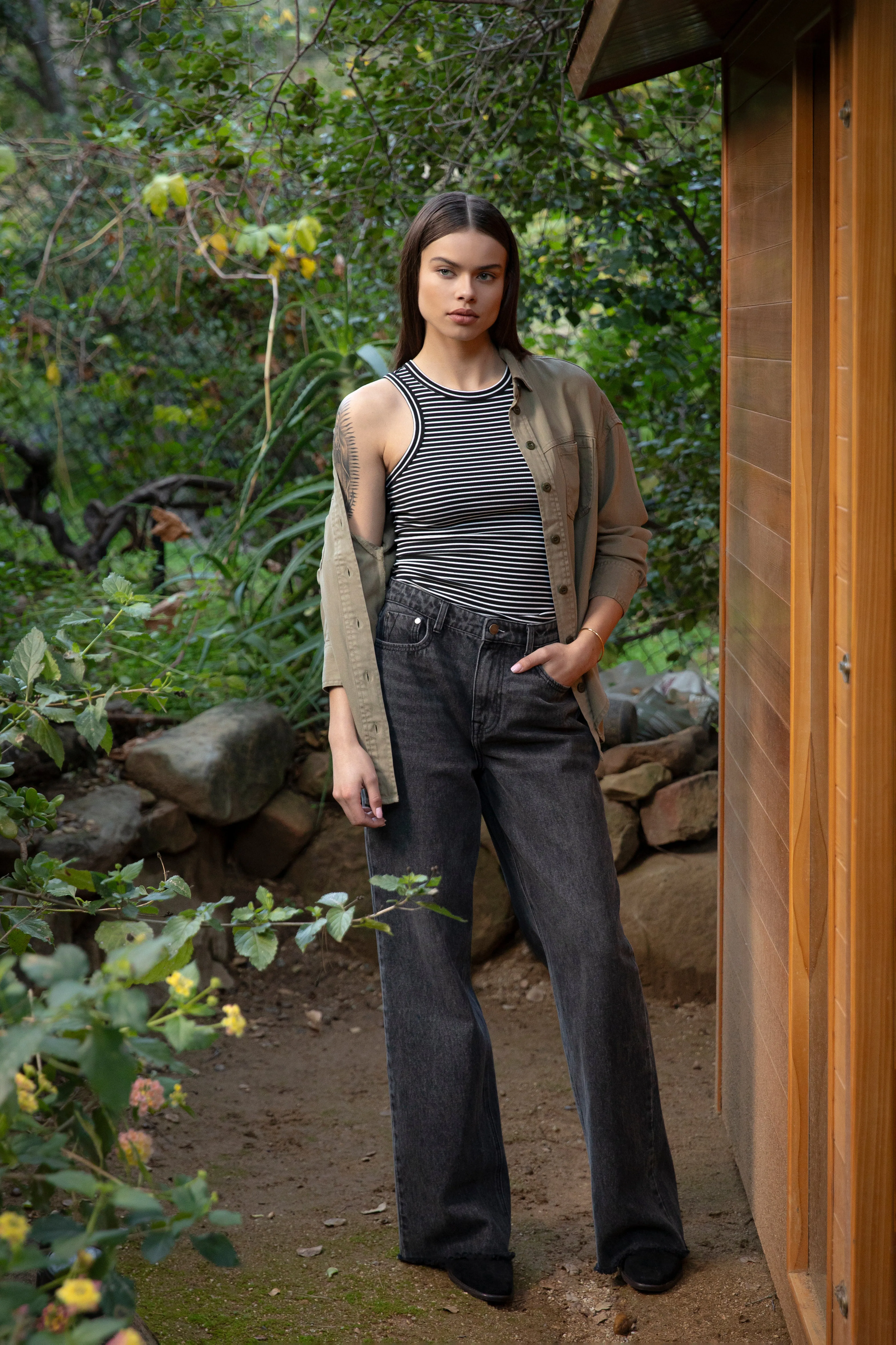 Pearson Black White Stripe Tank sold by Velvet Heart product image thumbnail 2