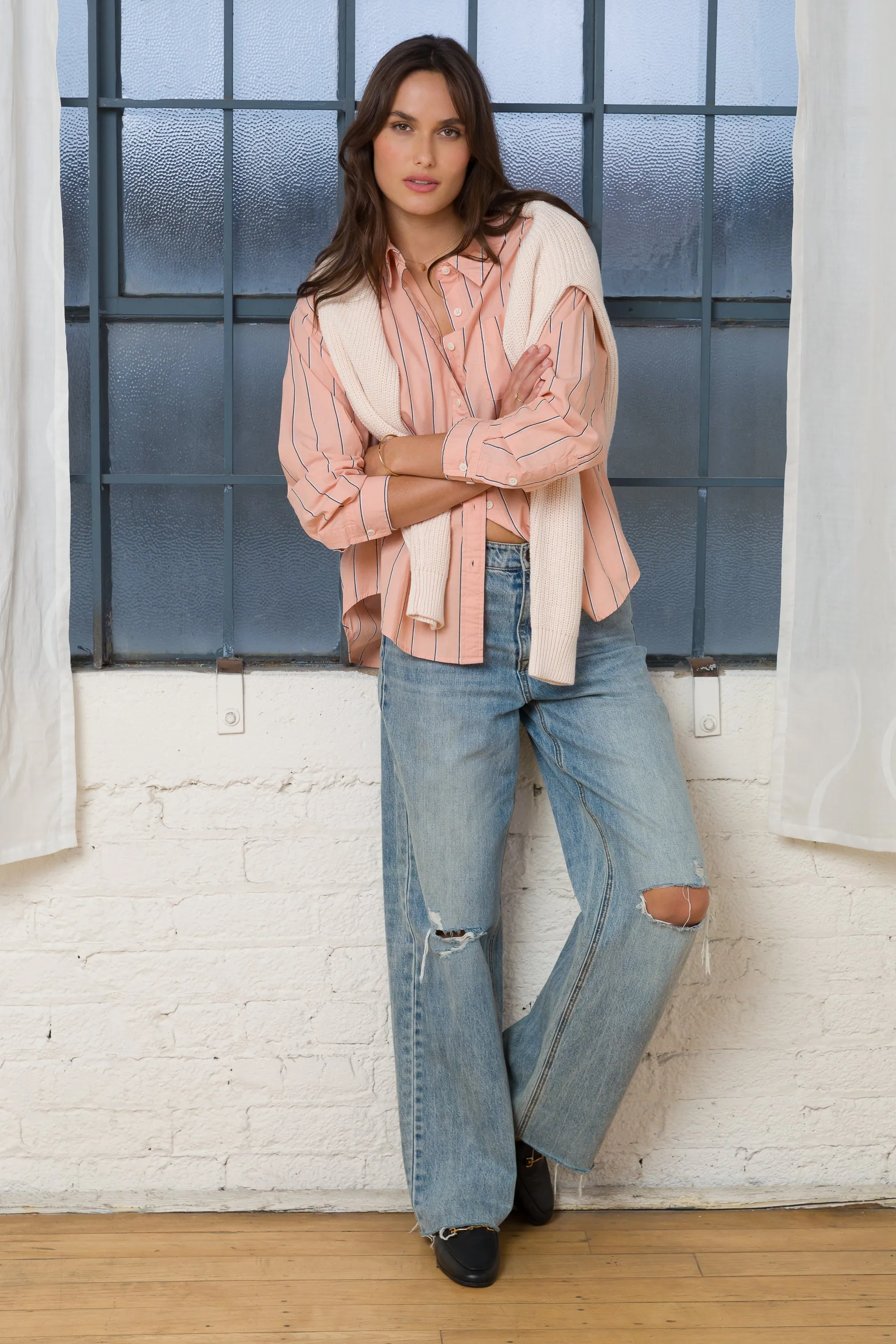 Randall Peach Stripe Shirt sold by Velvet Heart product image thumbnail 3