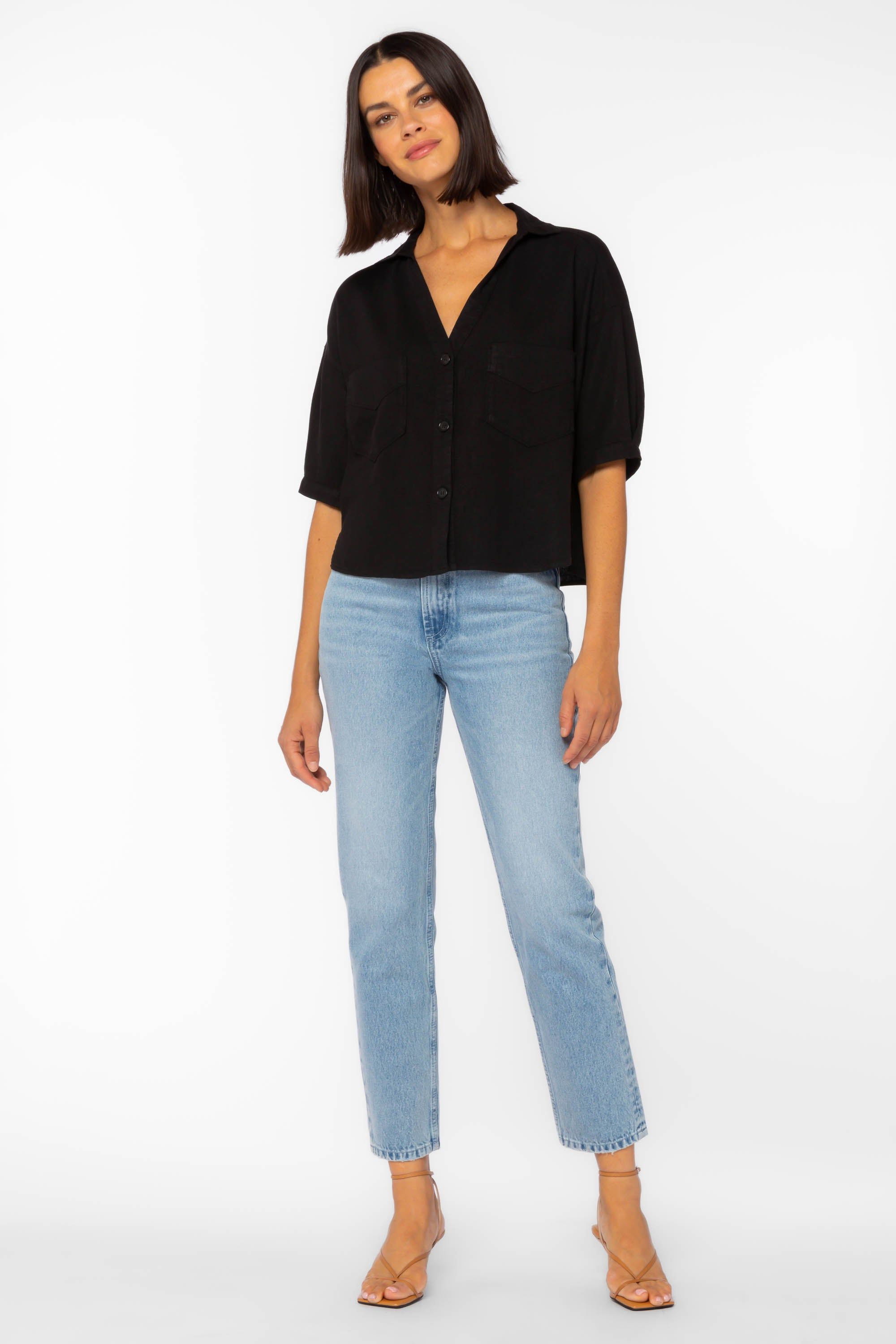 Shaymarie Black Shirt sold by Velvet Heart