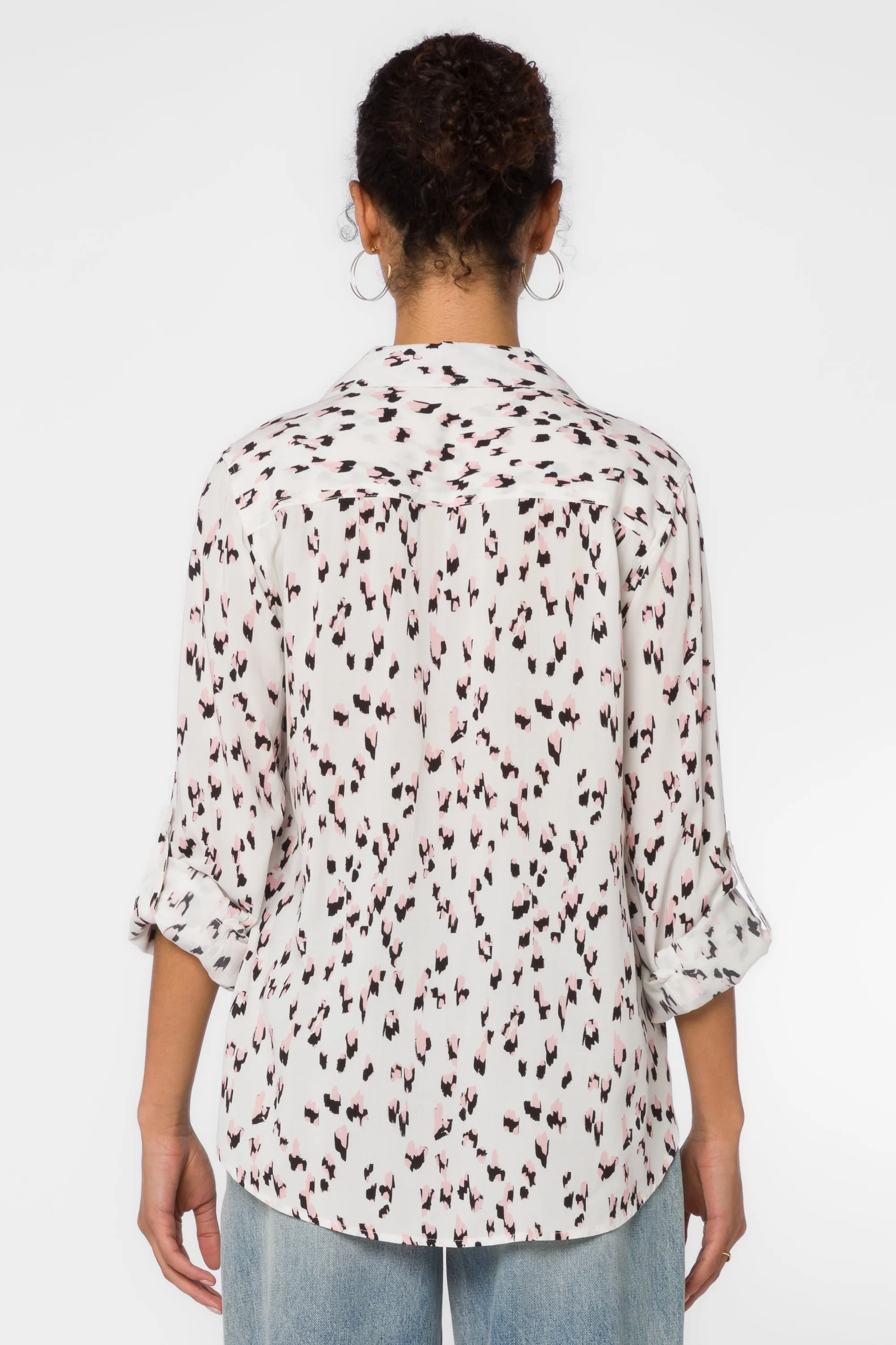 Talma Pink Black Abstract Shirt sold by Velvet Heart product image thumbnail 4