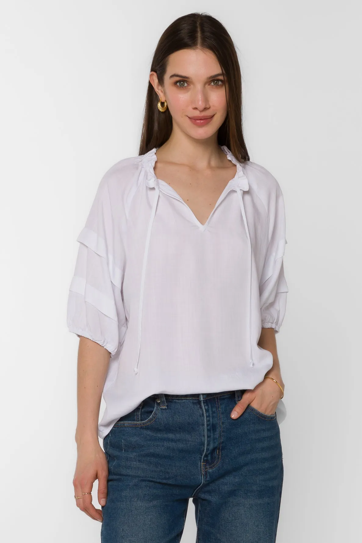 Kenna White Blouse sold by Velvet Heart