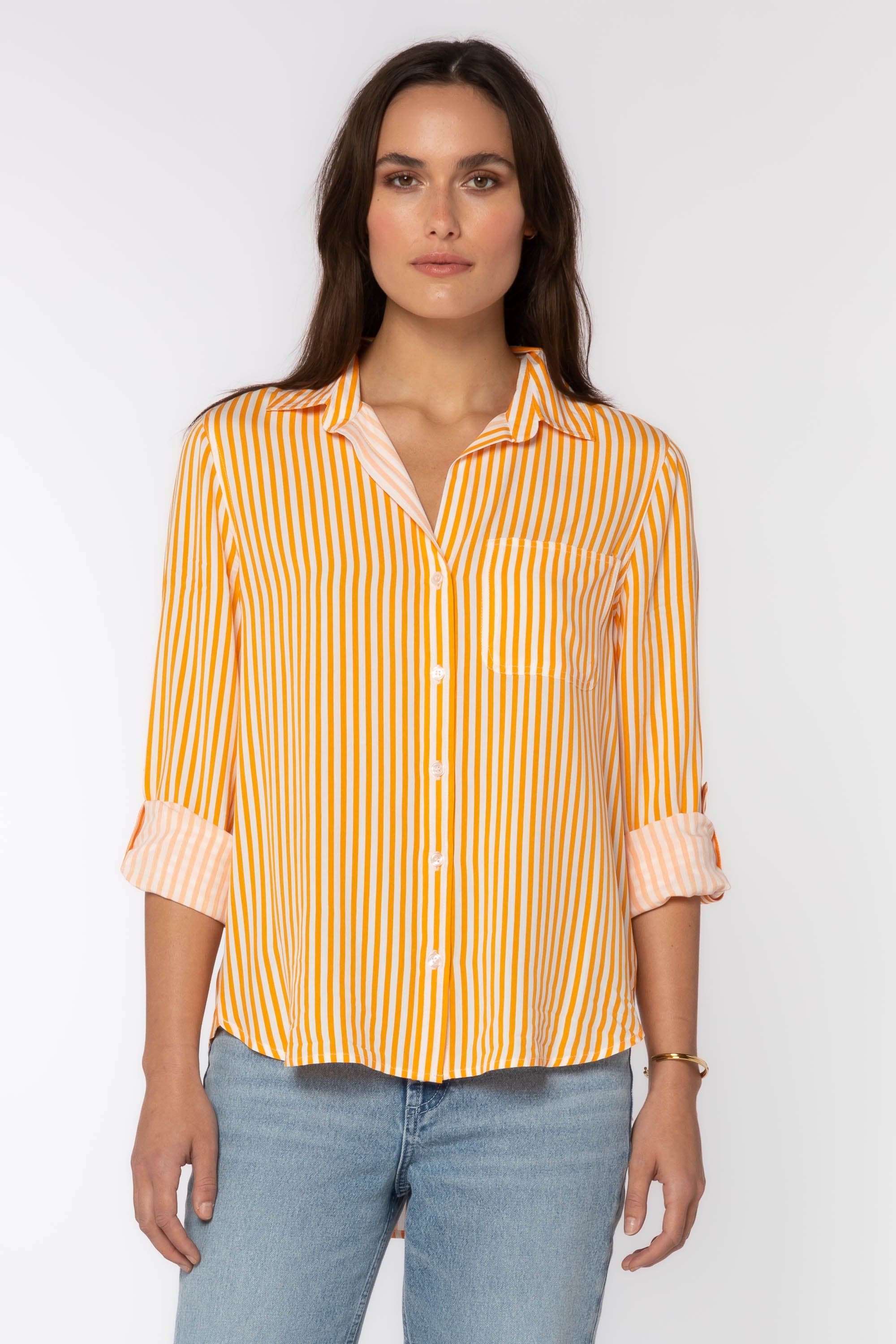 Elisa Orange Stripe Shirt sold by Velvet Heart product image thumbnail 2