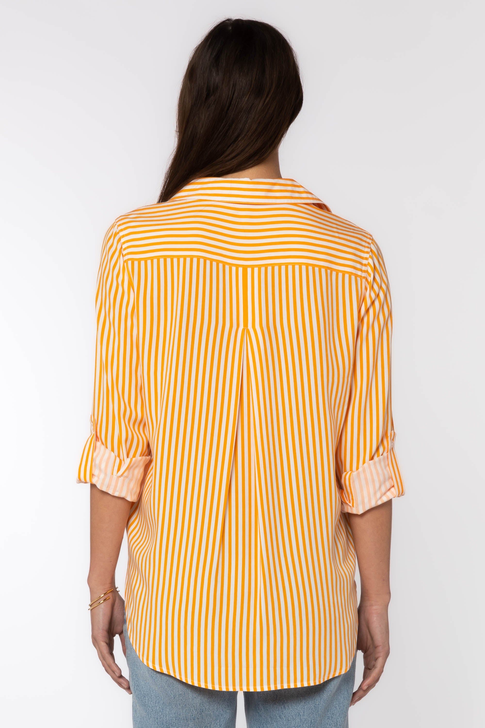 Elisa Orange Stripe Shirt sold by Velvet Heart product image thumbnail 4