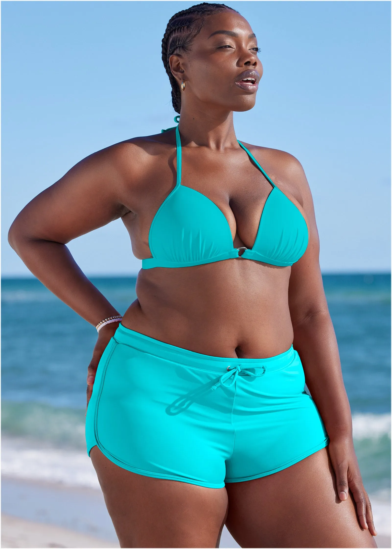 Everyday Swim Short - Aqua Reef sold by VENUS product image thumbnail 4