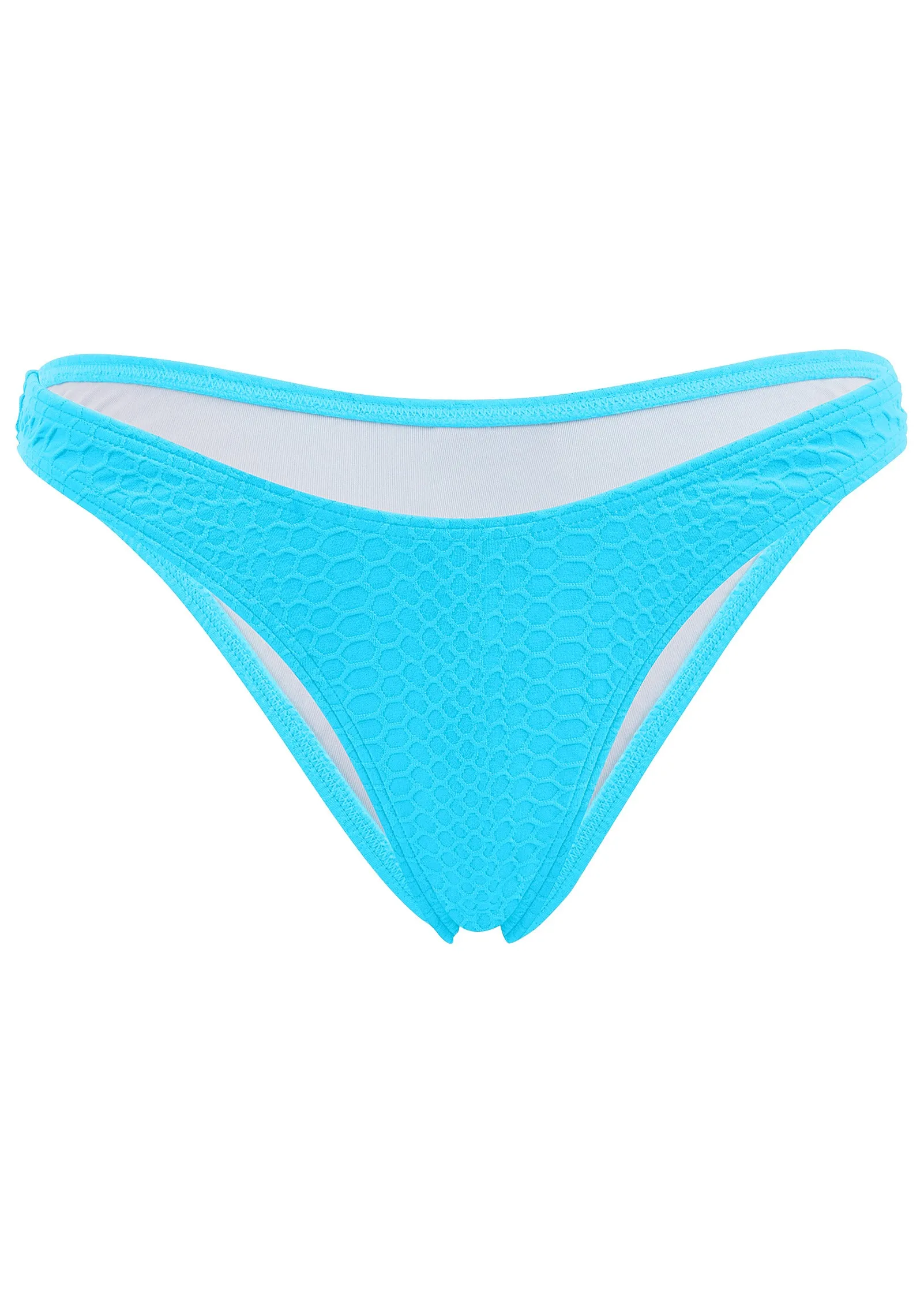 Textured High-Leg Cheeky - Aqua sold by VENUS product image thumbnail 3