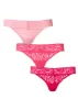 Pearl By VENUS® Allover Lace Thong 3 Pack - Delightful Devotion sold by VENUS