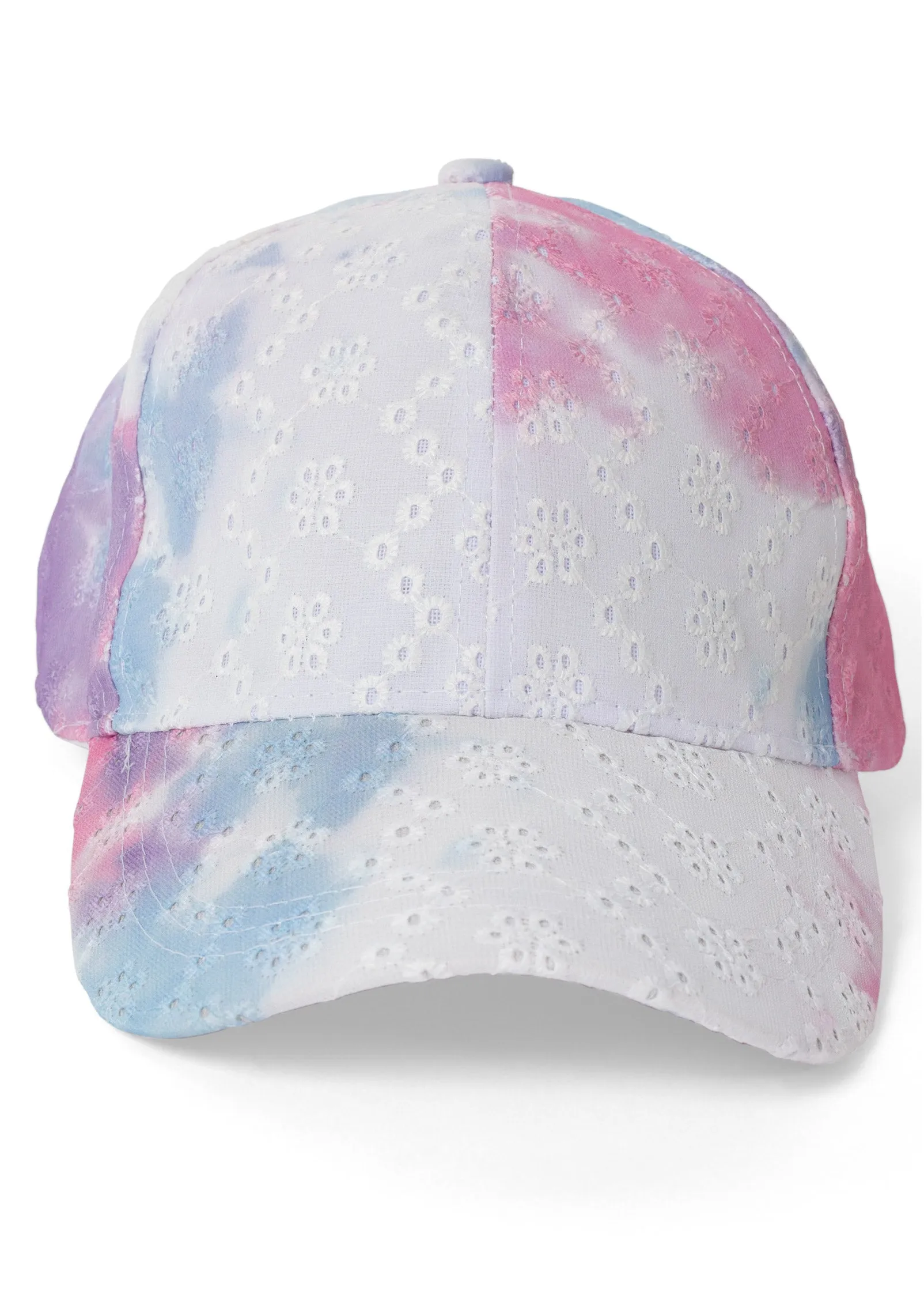 Tie Dye Eyelet Baseball Cap - Pink Multi sold by VENUS product image thumbnail 4