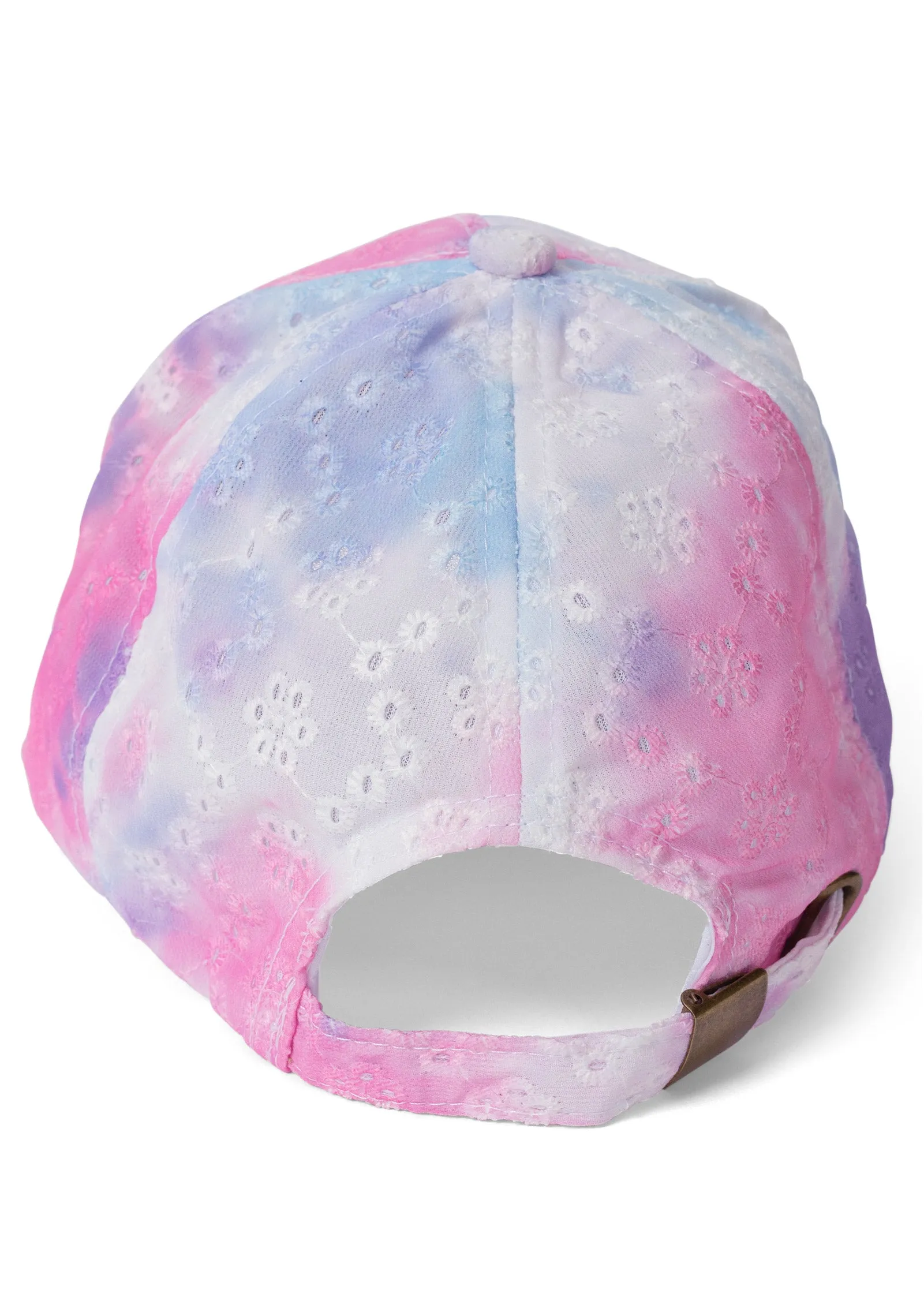 Tie Dye Eyelet Baseball Cap - Pink Multi sold by VENUS product image thumbnail 2