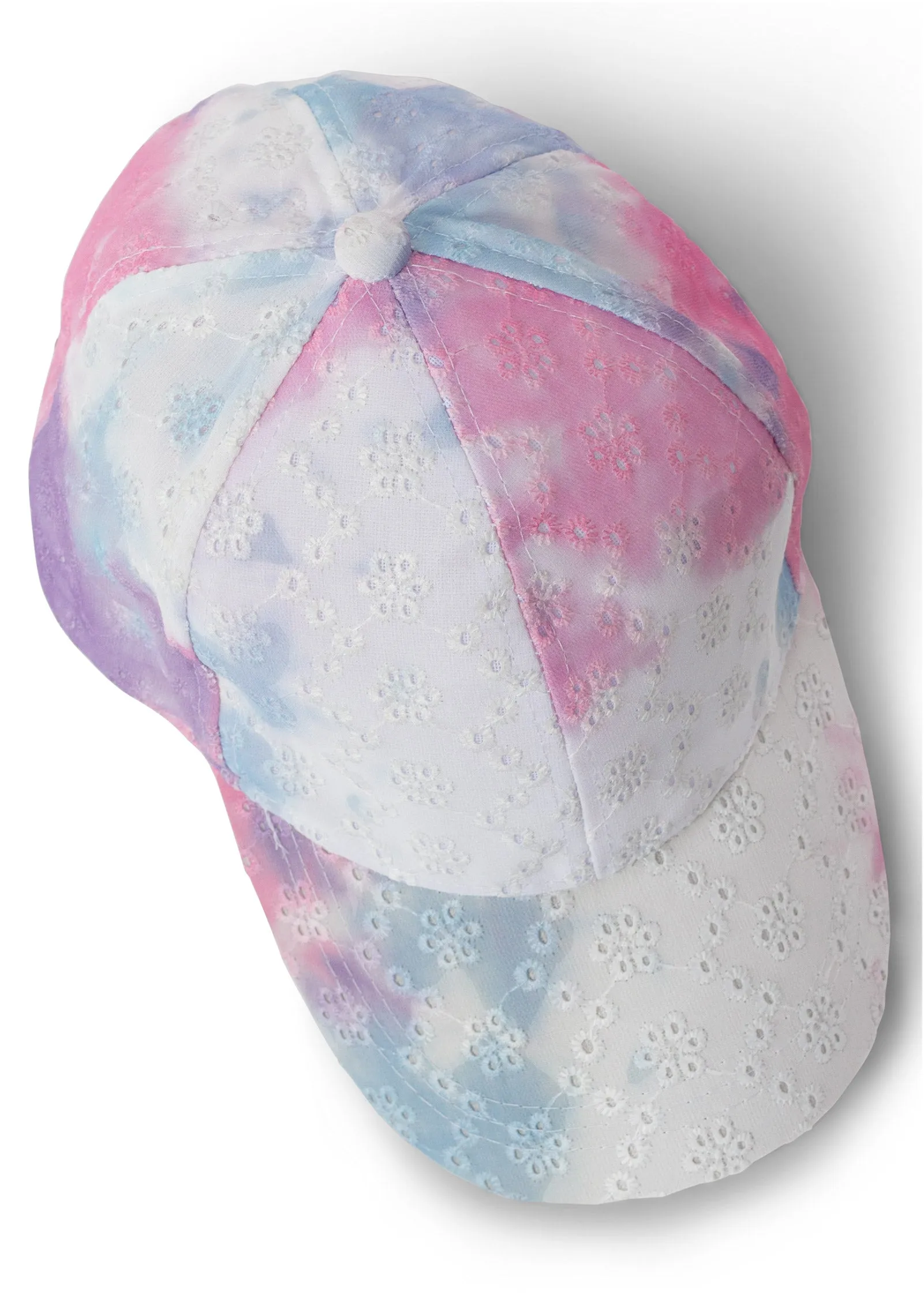 Tie Dye Eyelet Baseball Cap - Pink Multi sold by VENUS product image thumbnail 3