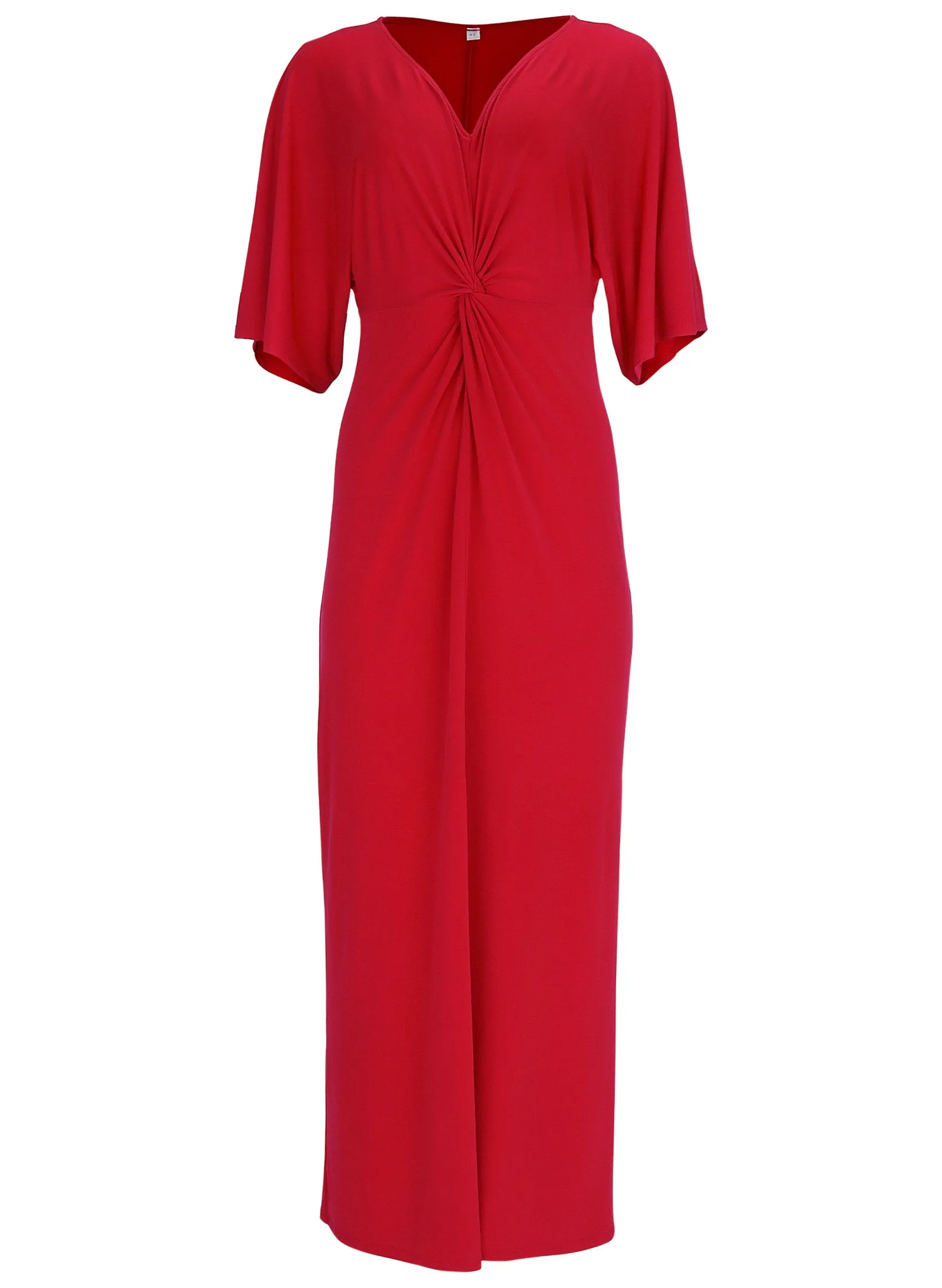 Twist Front Maxi Dress - Red sold by VENUS product image thumbnail 3