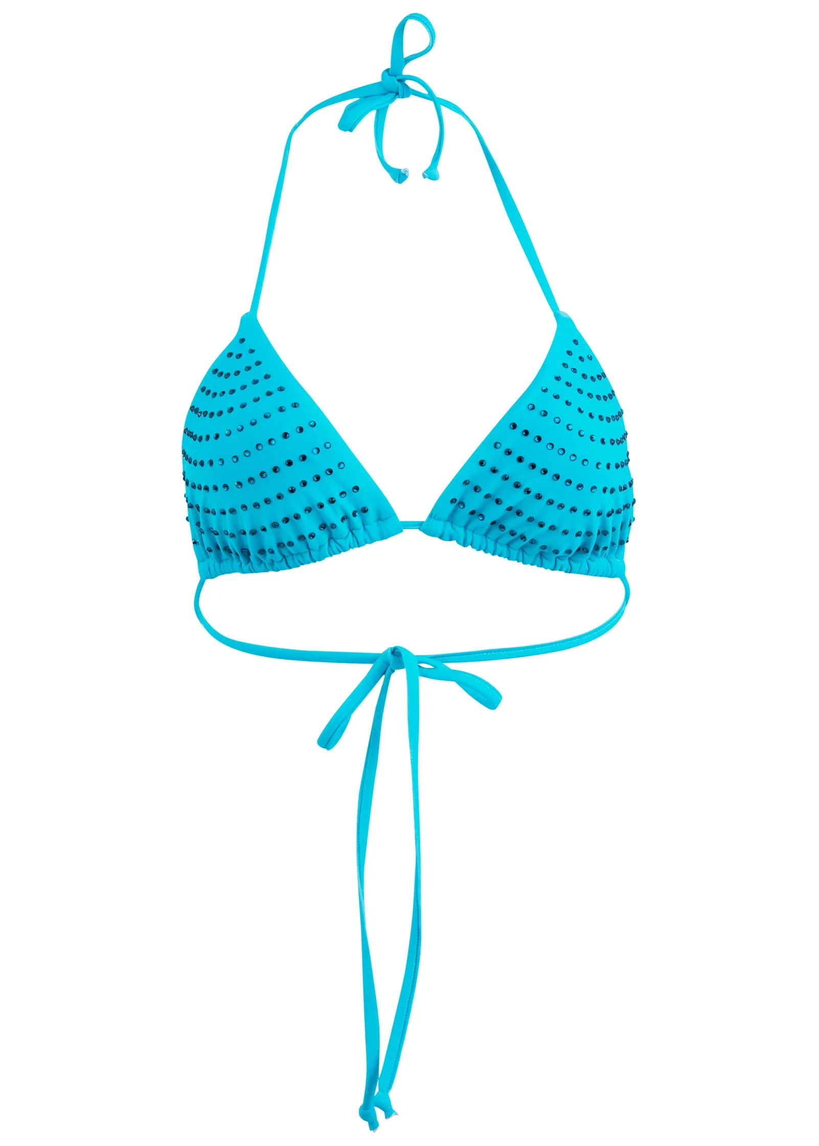 Knit Triangle Bikini Top - Aqua Reef sold by VENUS product image thumbnail 4