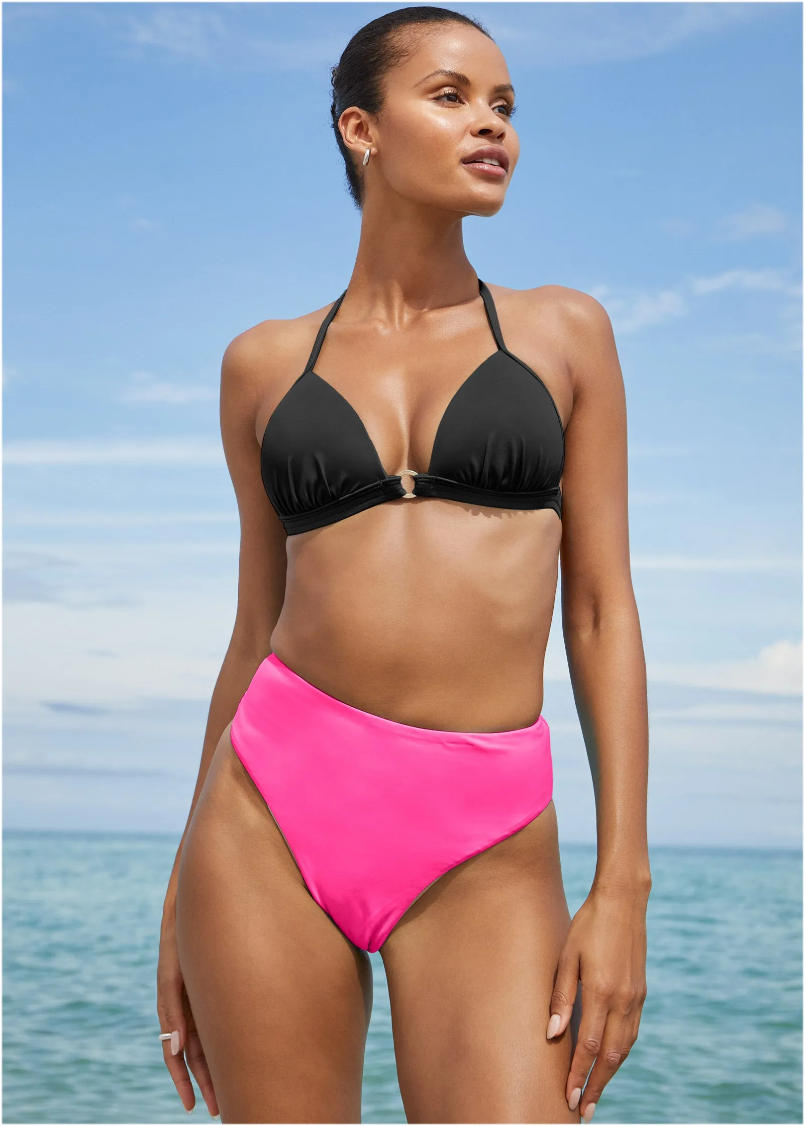Tahiti High Rise Moderate - Hot Pink sold by VENUS