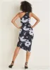 One Shoulder Dress - Happy Poppy Black sold by VENUS