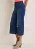 Sophia Wide Leg Crop Jeans - Dark Wash sold by VENUS