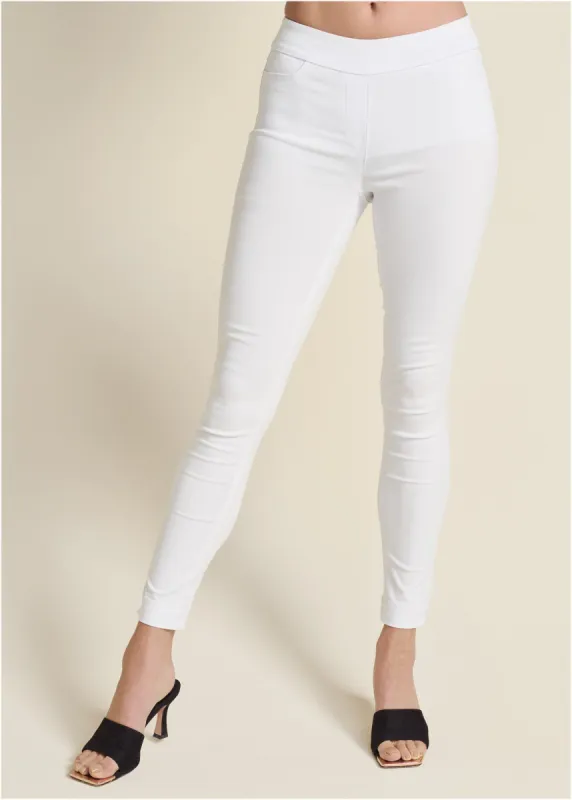 Slimming Stretch Jeggings - White sold by VENUS