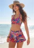 Aruba Swim Skirt - Floral Paisleys sold by VENUS