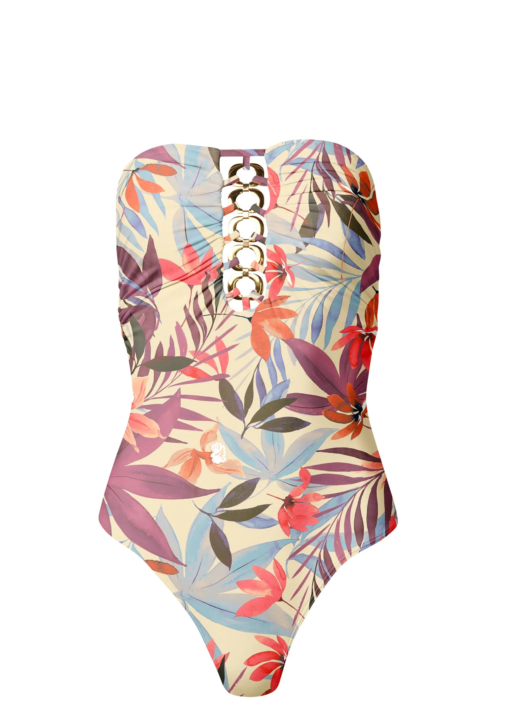 Bold Bandeau One-Piece - Tropic & Chill sold by VENUS product image thumbnail 5