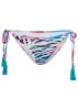 Tassel Tie Side Bottom - Lush Zebra sold by VENUS