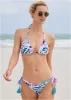 Tassel Tie Side Bottom - Lush Zebra sold by VENUS