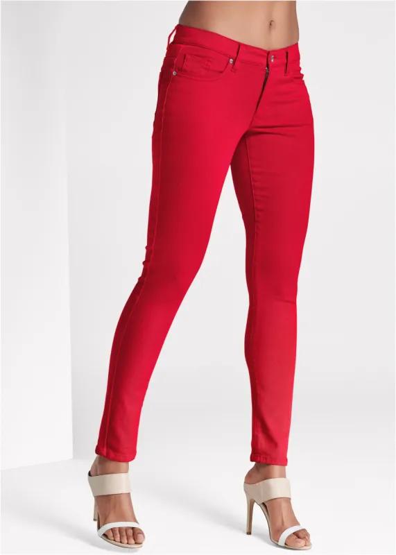 Heidi Skinny Jeans - Red sold by VENUS