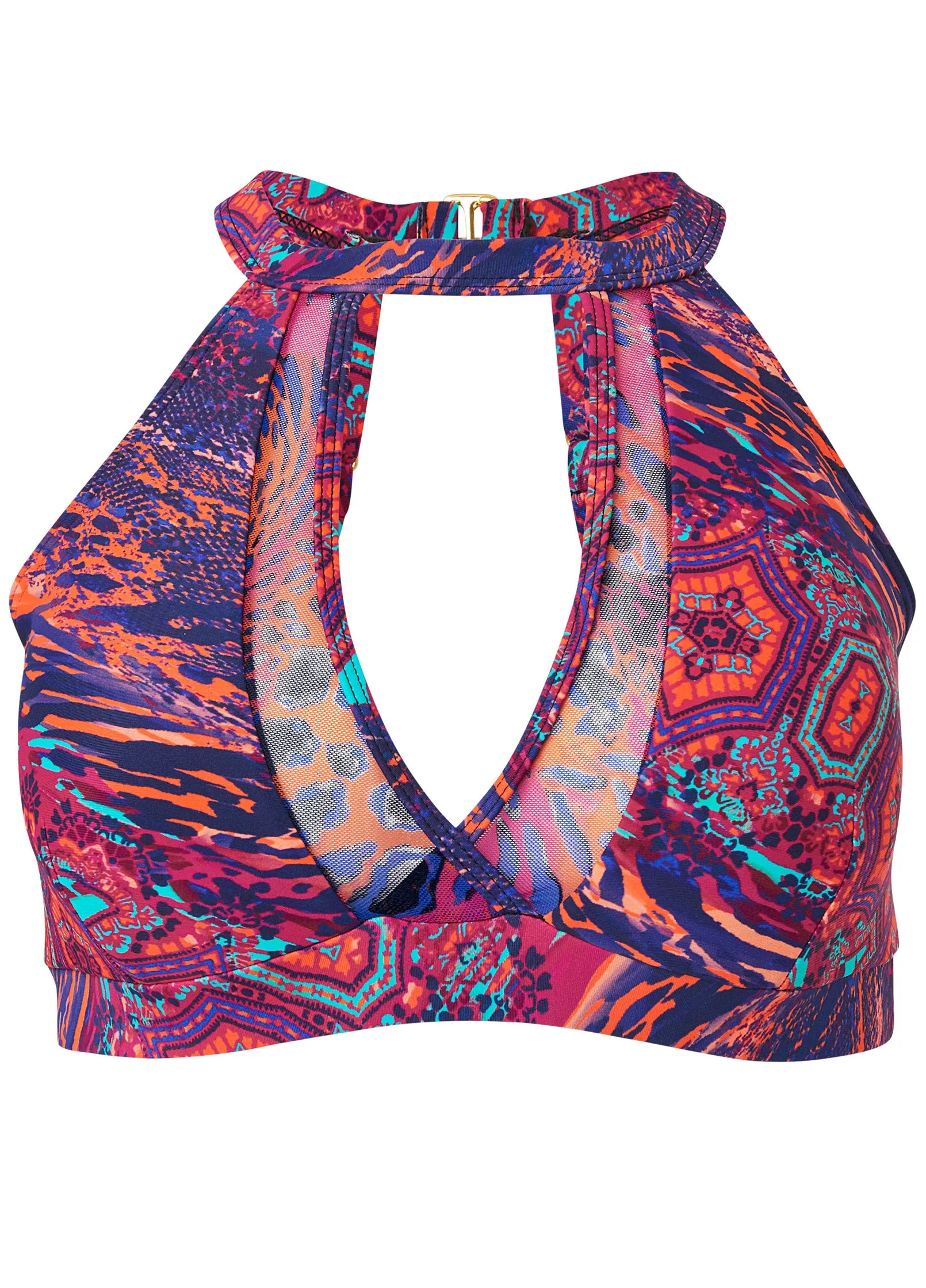 High-Neck Keyhole Swim Top - Seaside Voyager sold by VENUS product image thumbnail 5