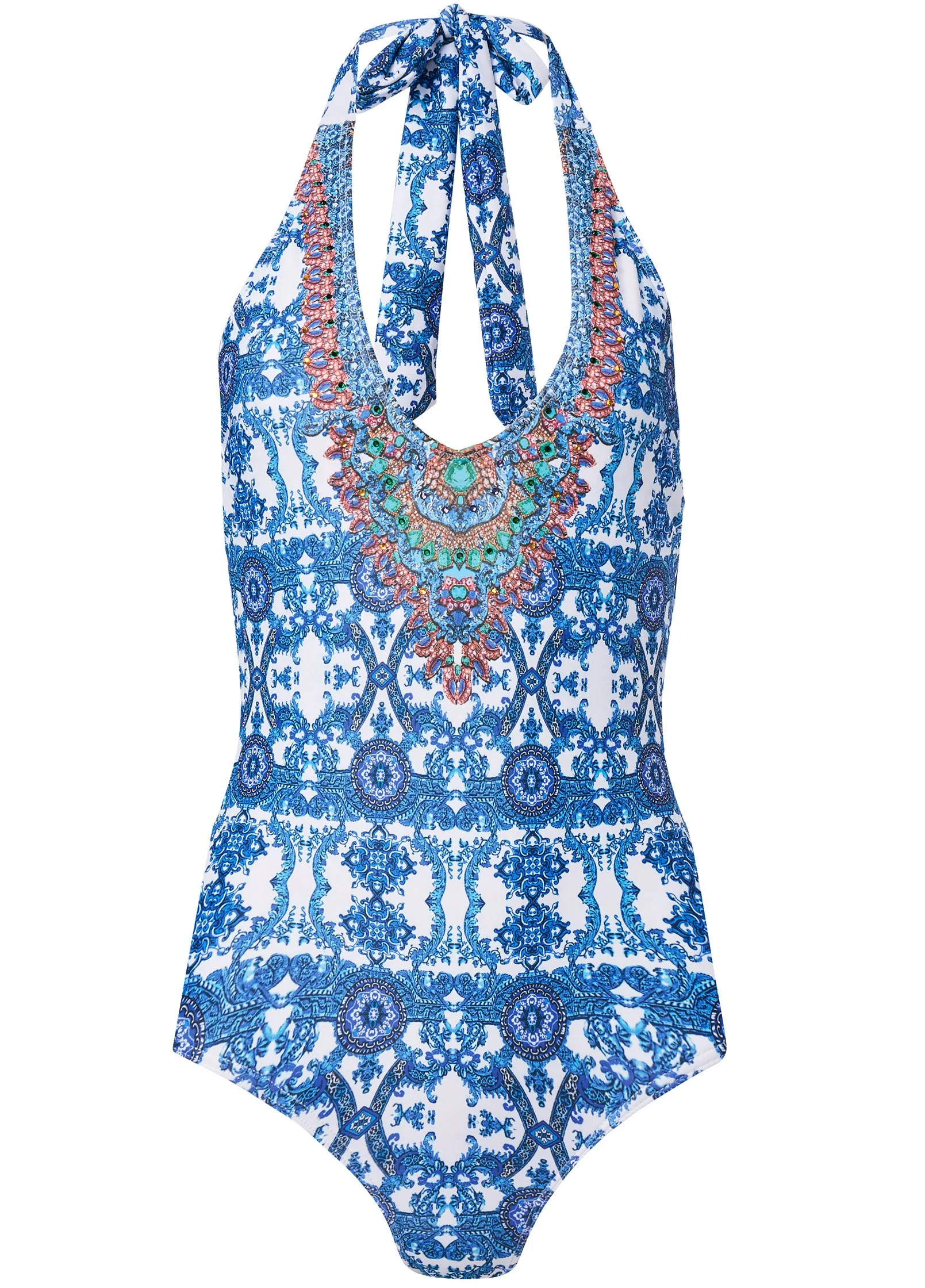 Blanc V-Neck One-Piece - Enchantress sold by VENUS product image thumbnail 5