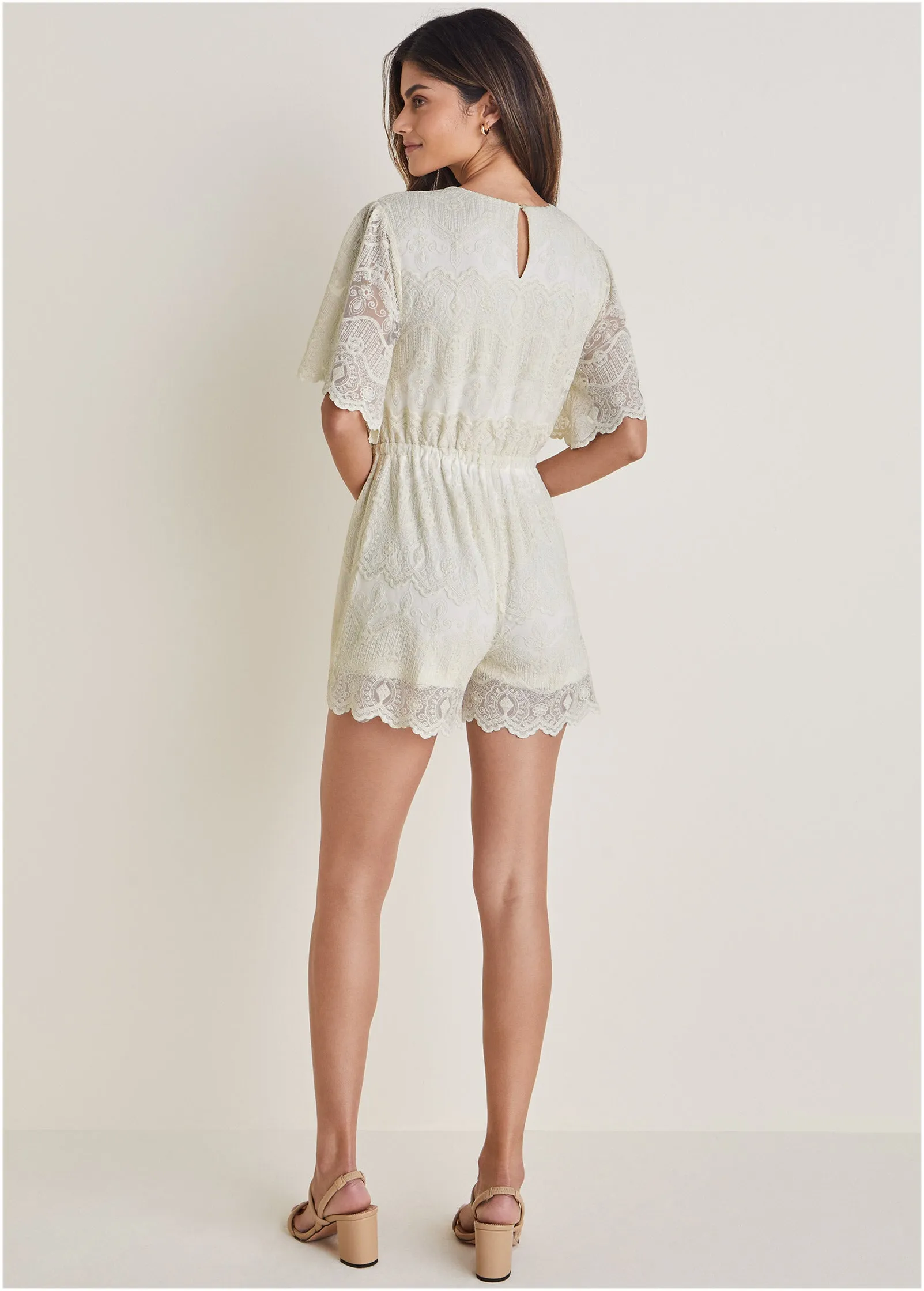 Lace Romper - Cream sold by VENUS product image thumbnail 2