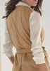 Sleeveless Blazer Short Set - Camel sold by VENUS